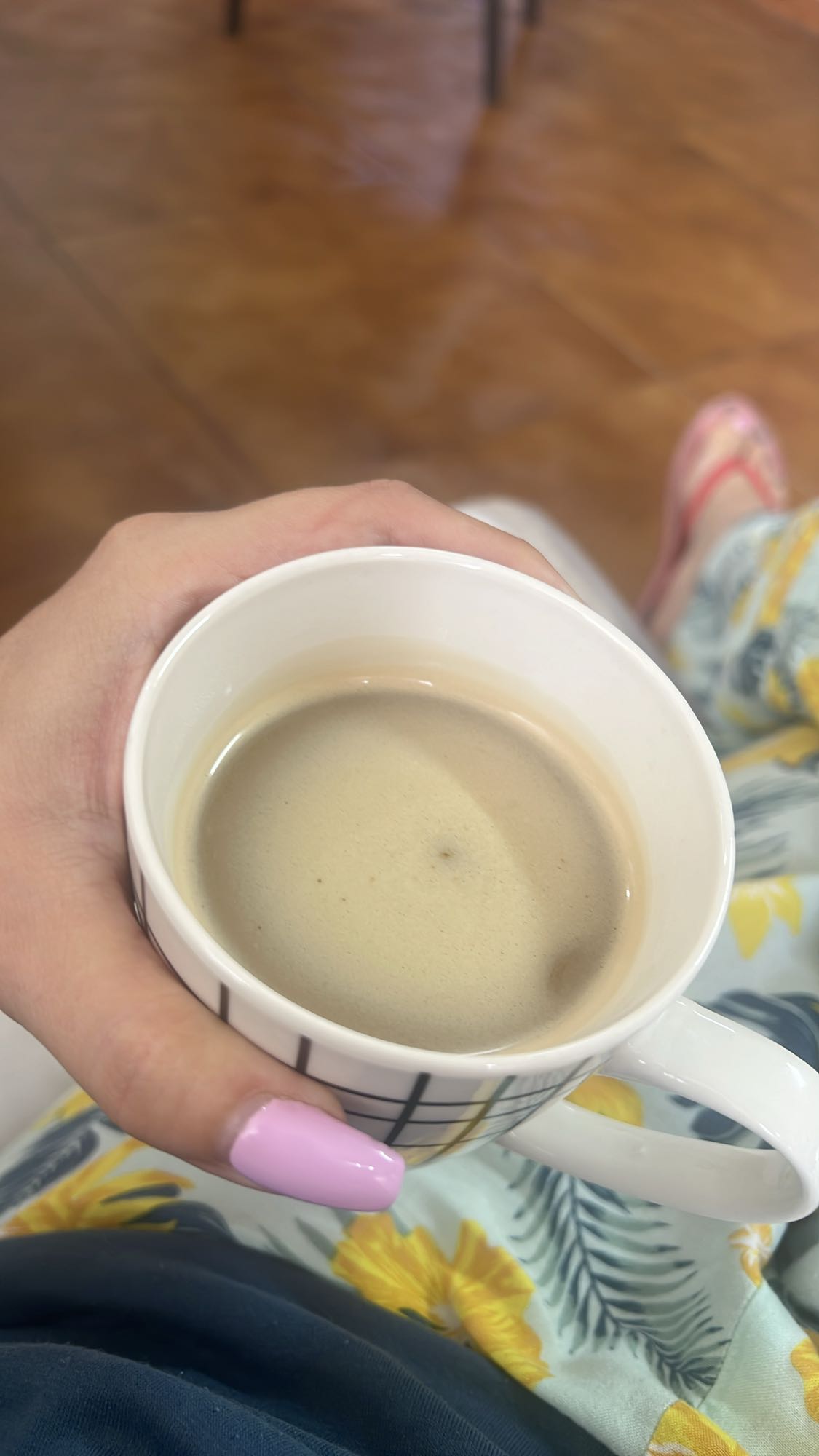 Black coffee with milk