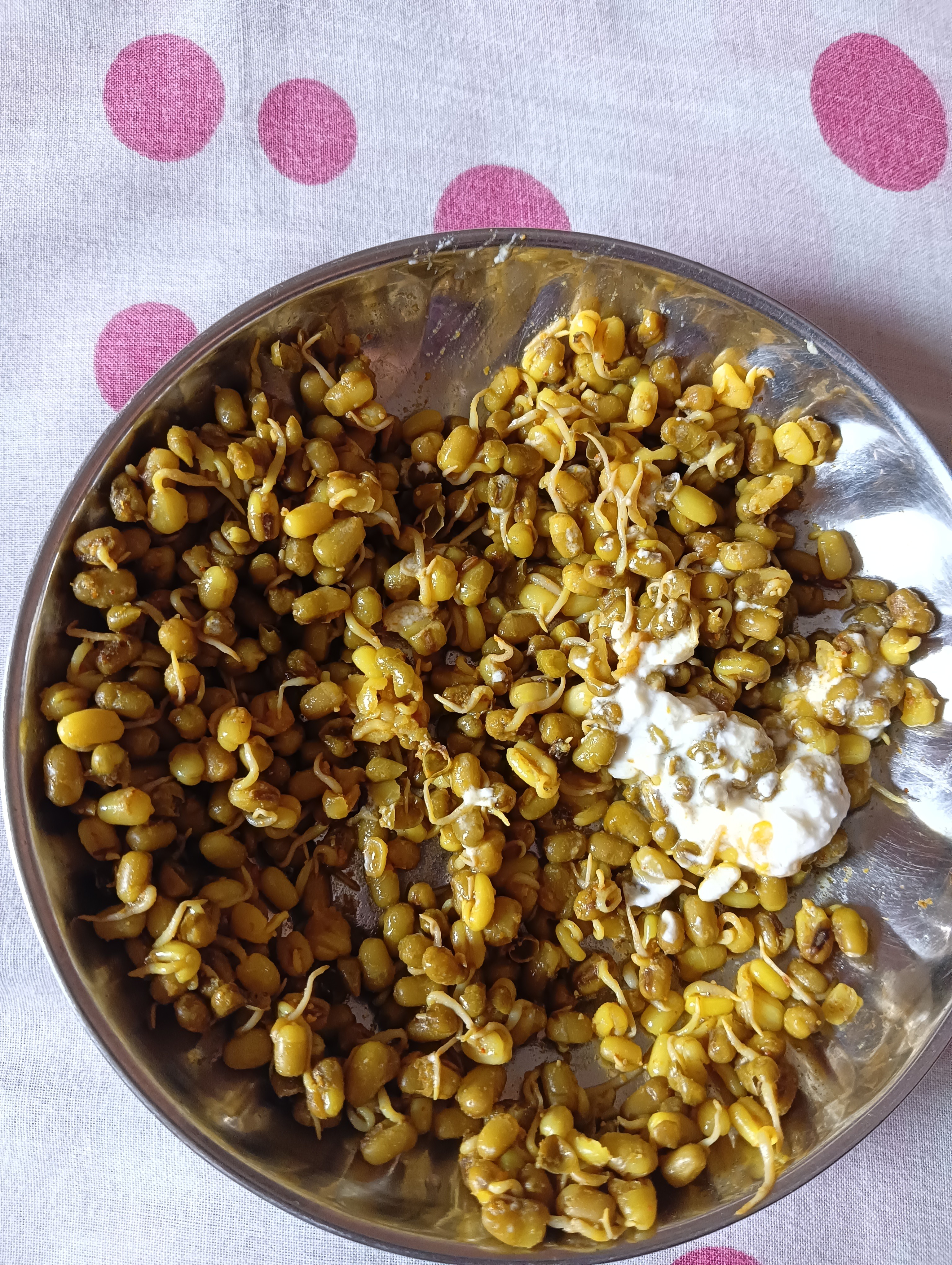 Sprouted Moong Salad