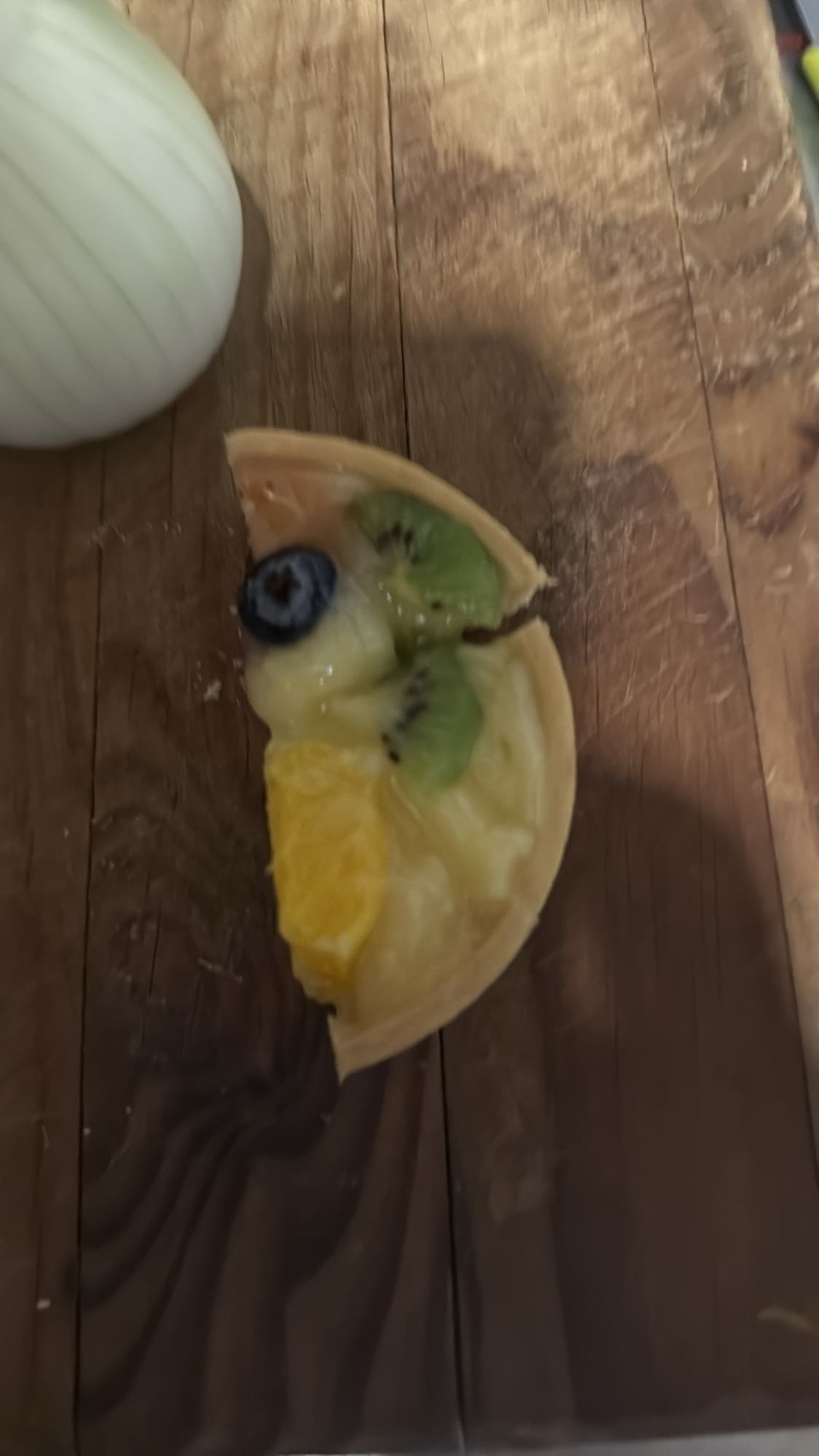 tarta de frutas pequeña