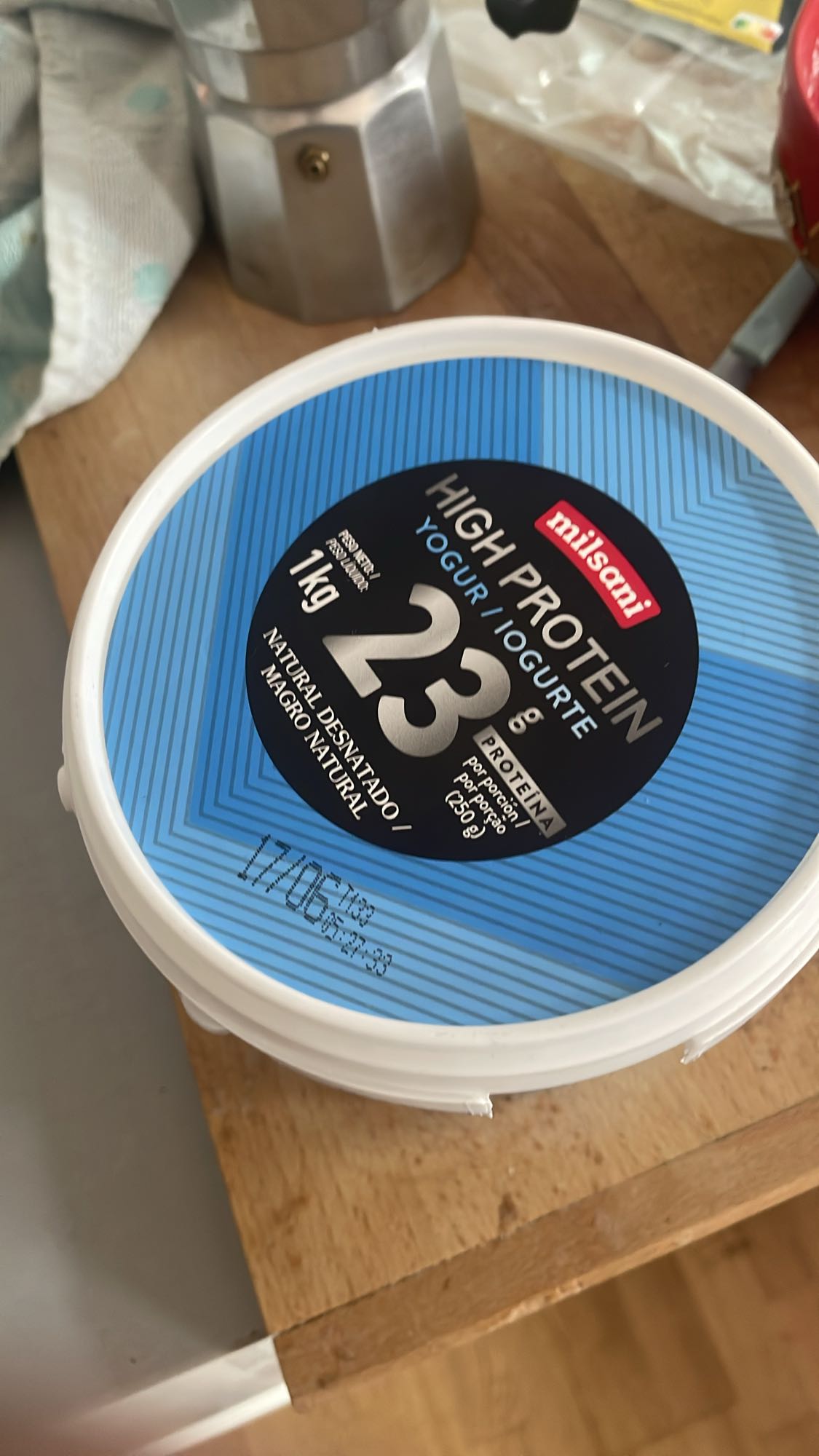 Yogur alto en proteína