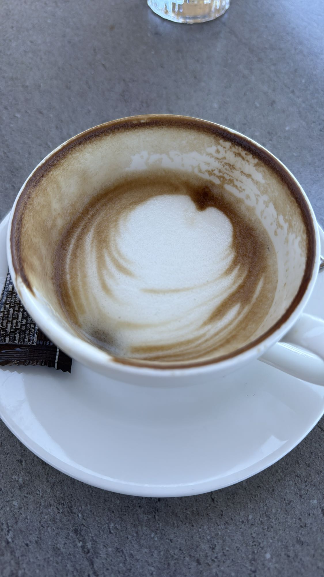 Cappuccino with chocolate