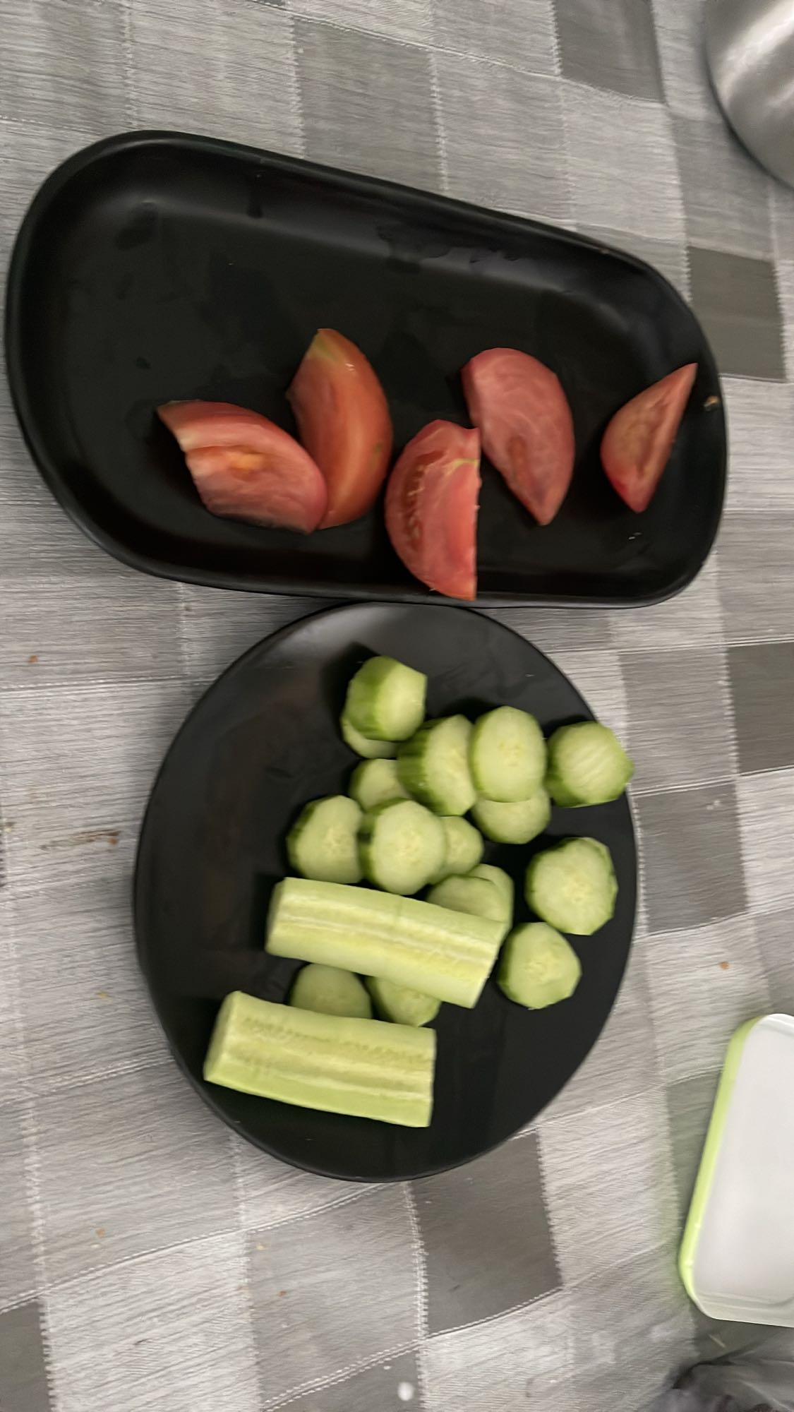 Tomato and Cucumber Plate