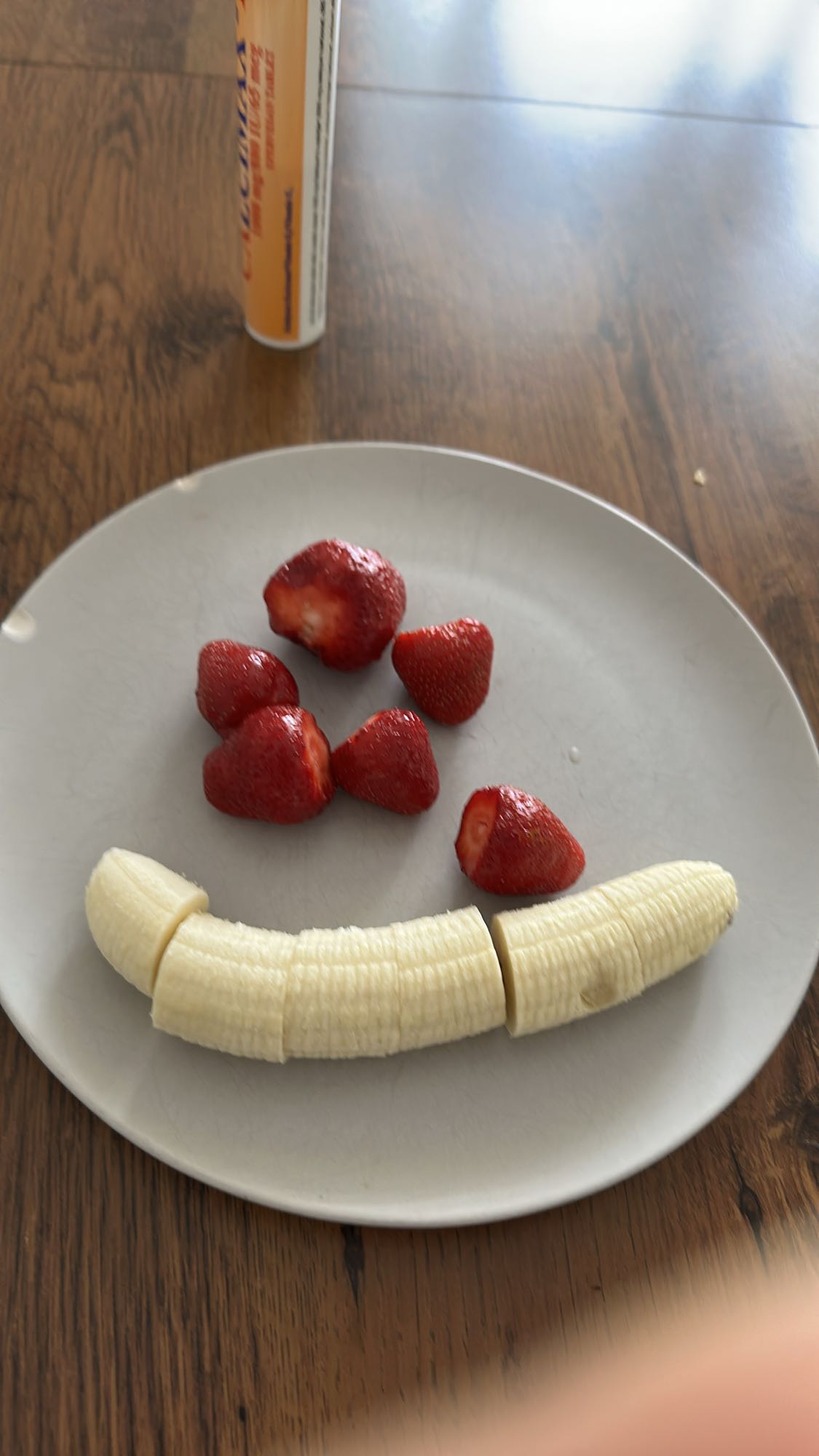Banana Strawberry Plate