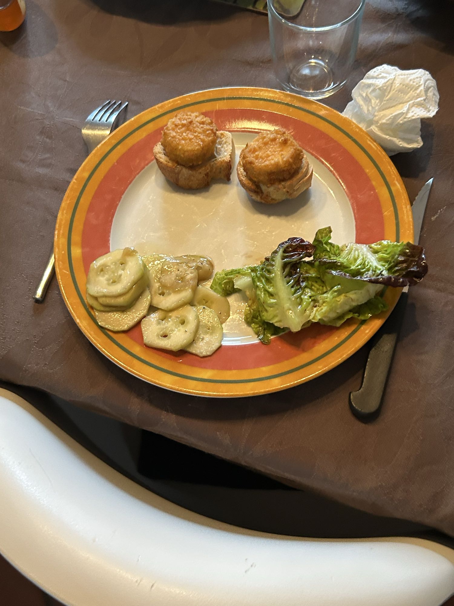 Entrée fromage et salade