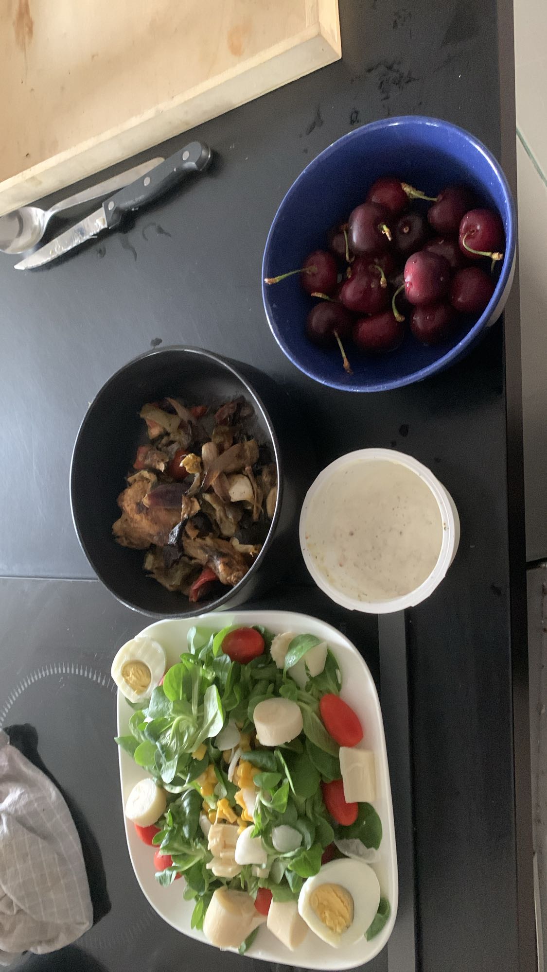 salade œuf et légumes