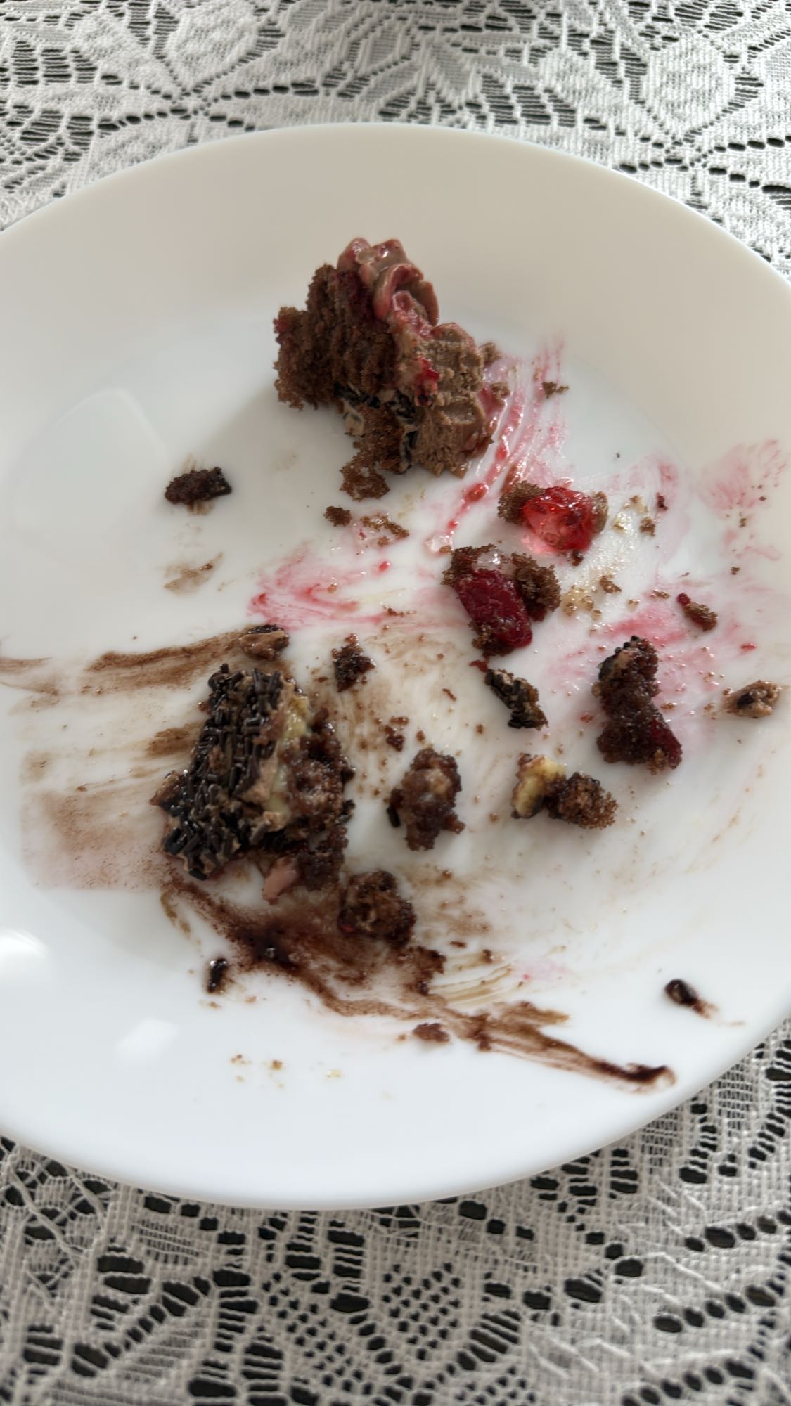 Chokladkaka med bär