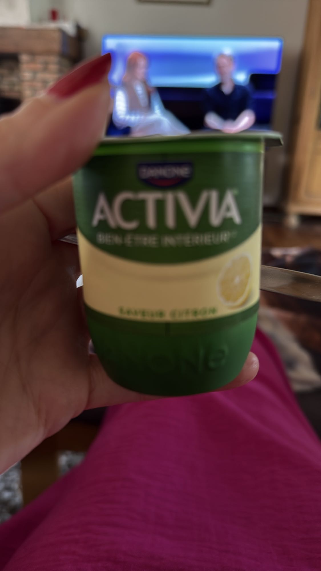 Activia citroen yoghurt