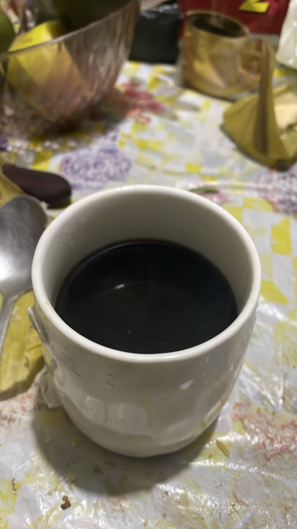 taza de café negro
