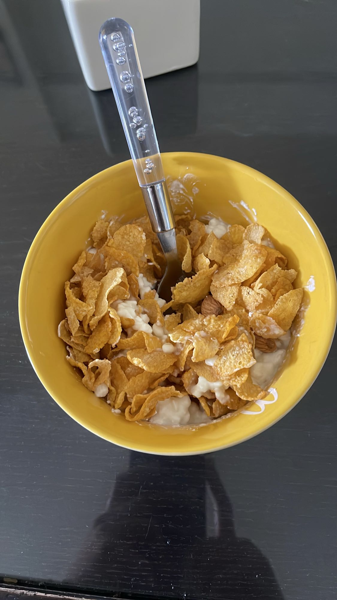 Cereal with yogurt