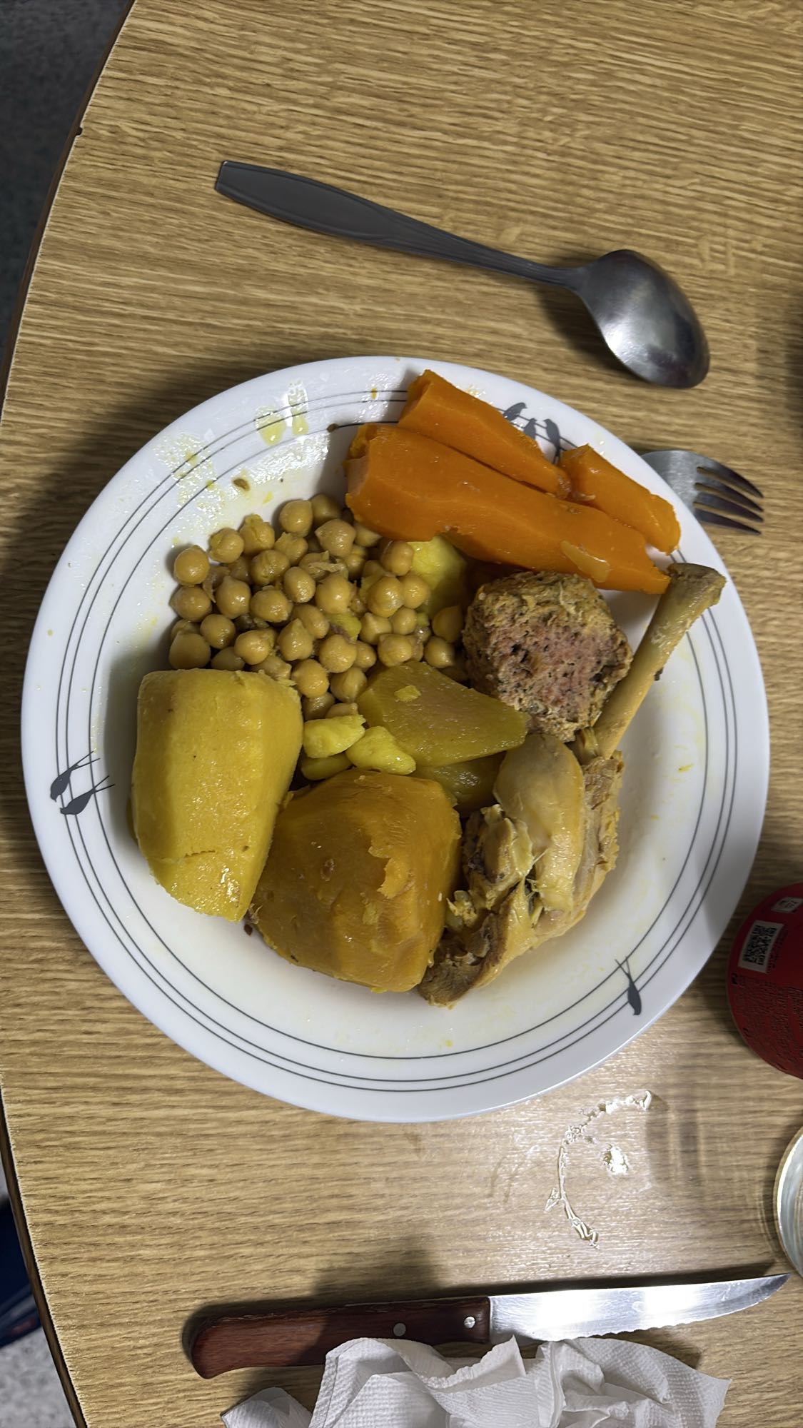 Cocido de pollo y verduras