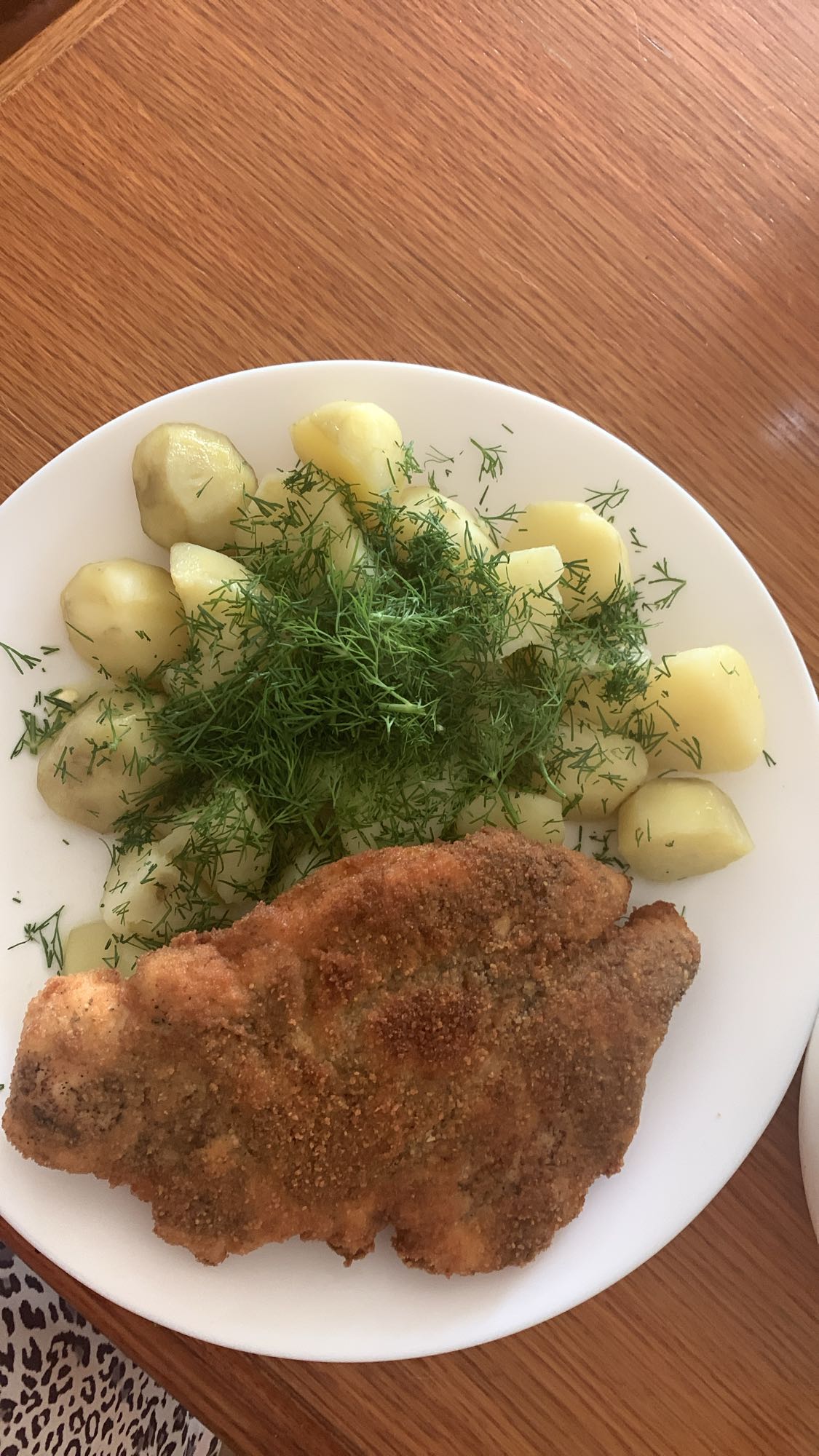 Kotlet schabowy z ziemniakami