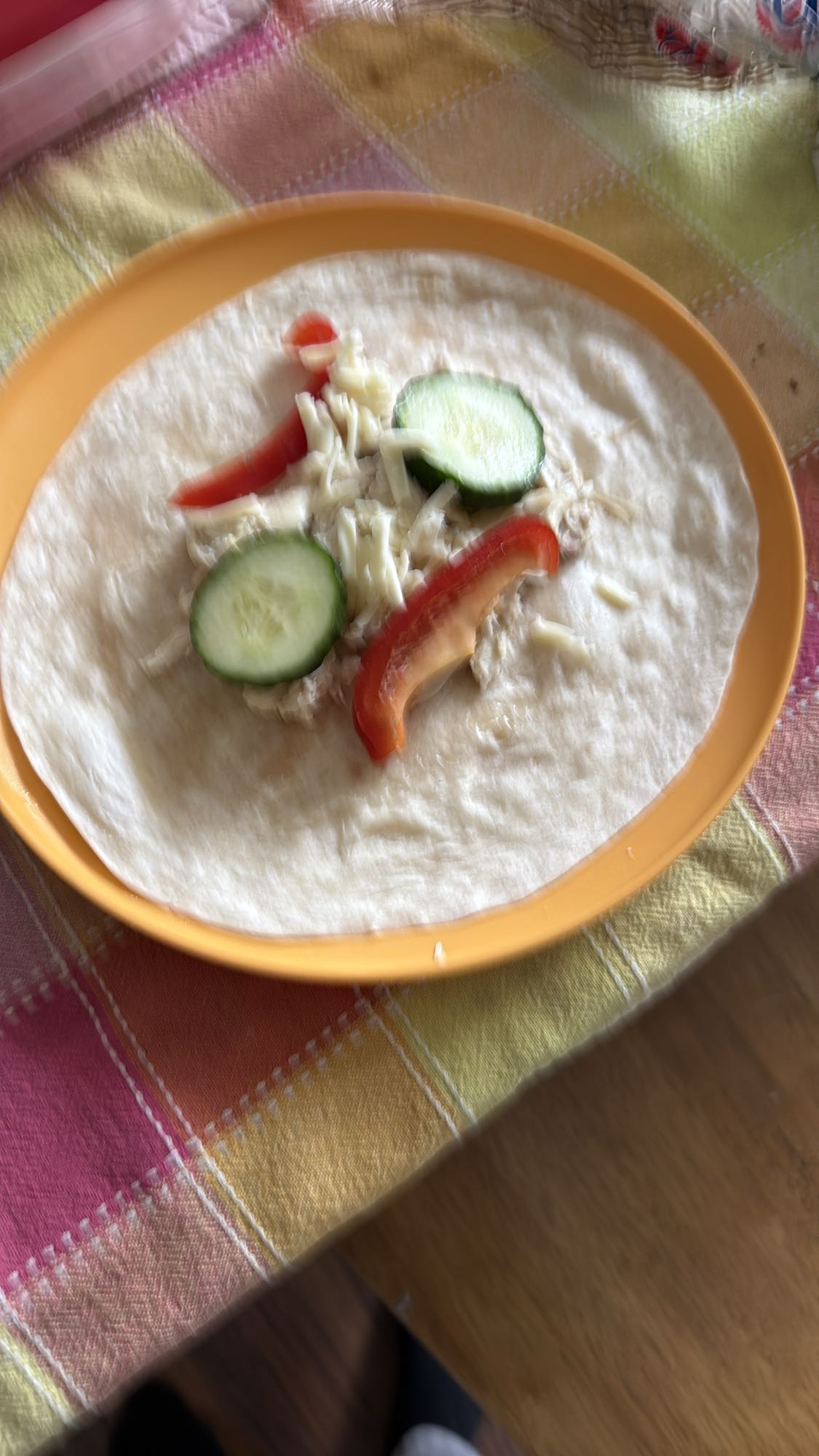 Wrap au poulet frais