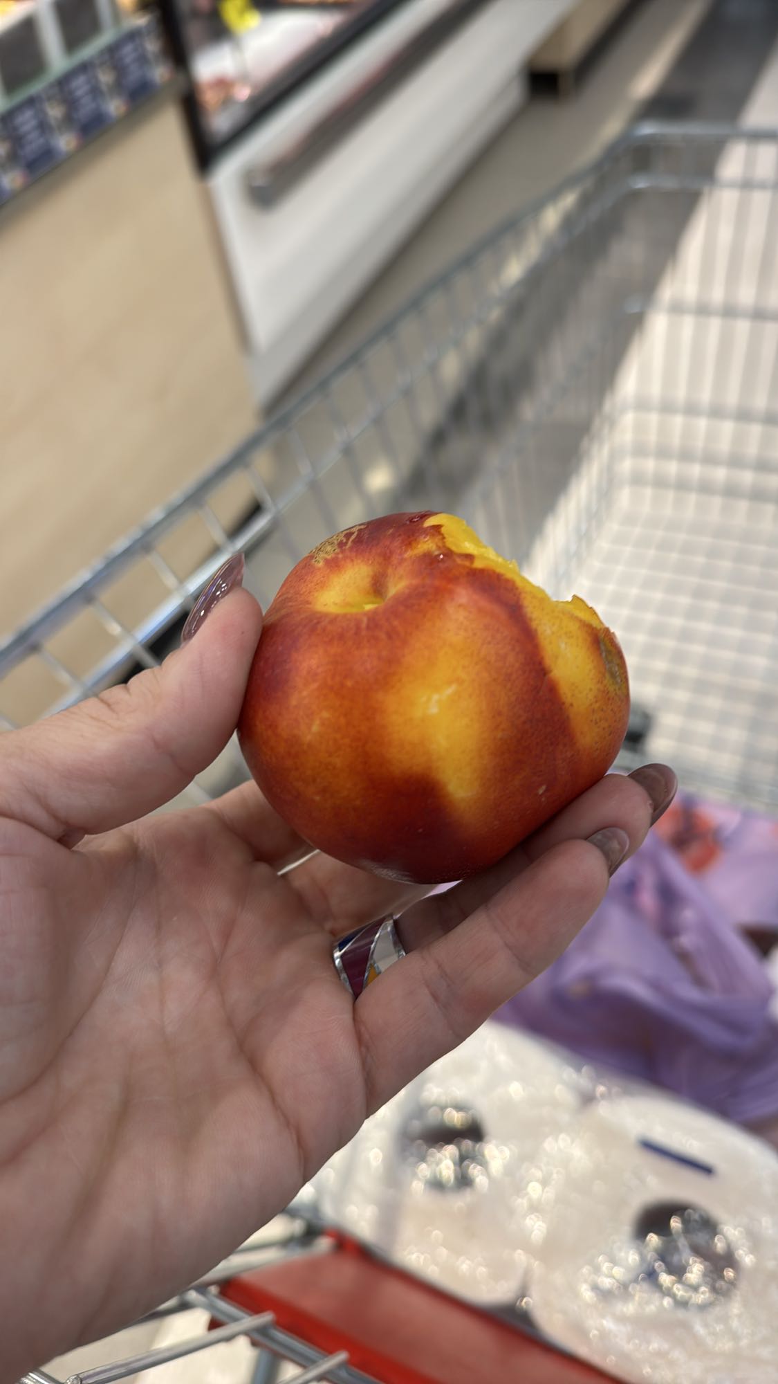 Fresh nectarine snack