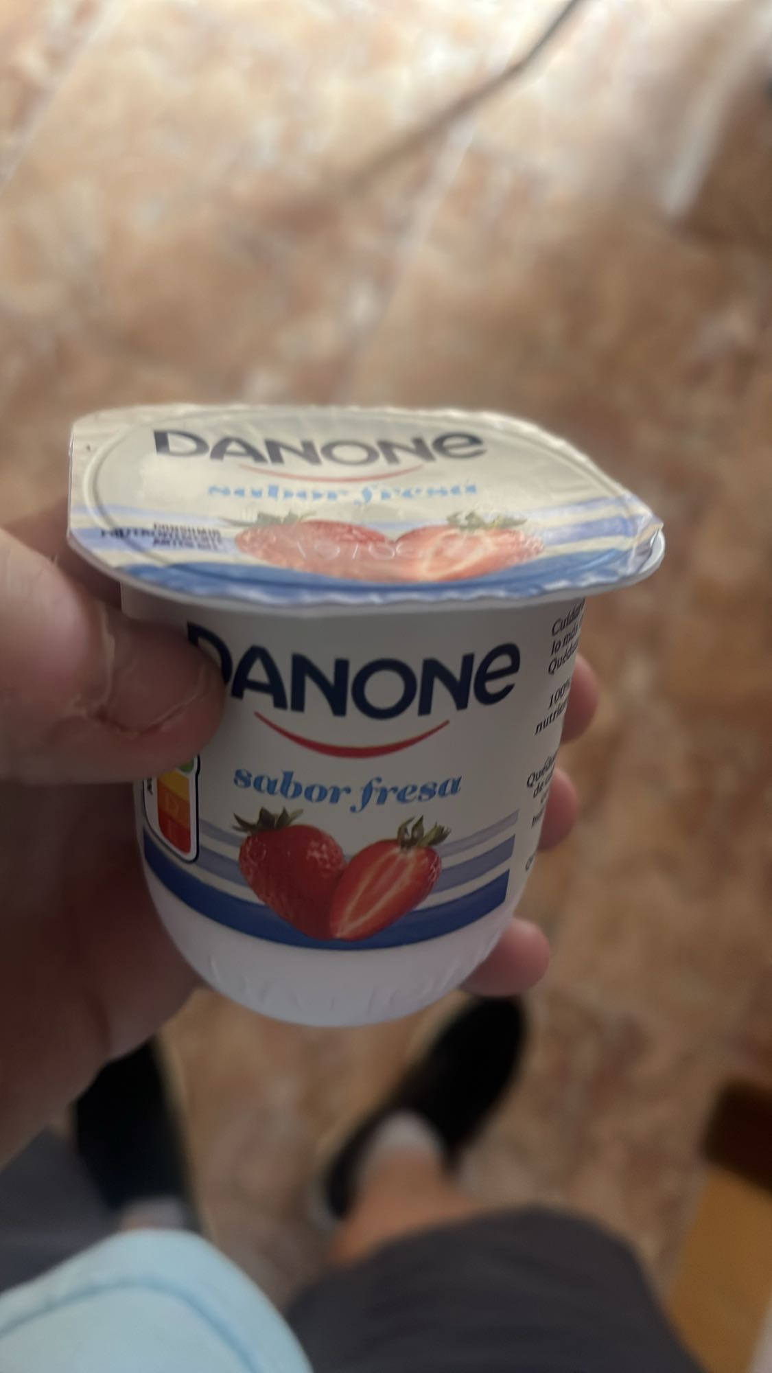 Yogur de fresa Danone