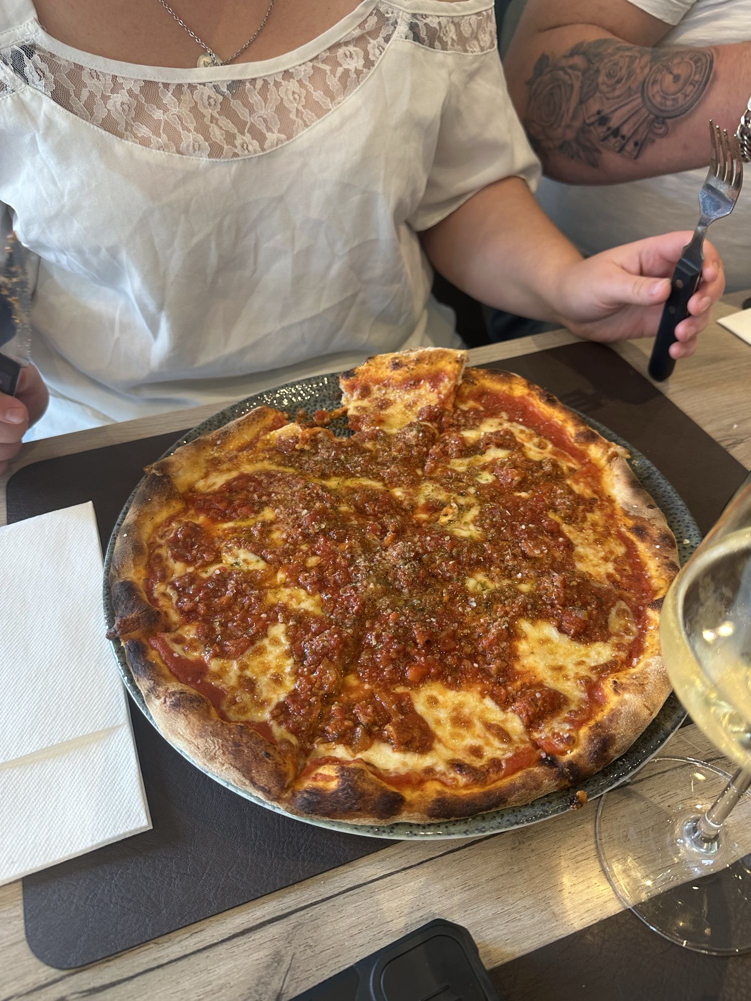 Pizza bolognese