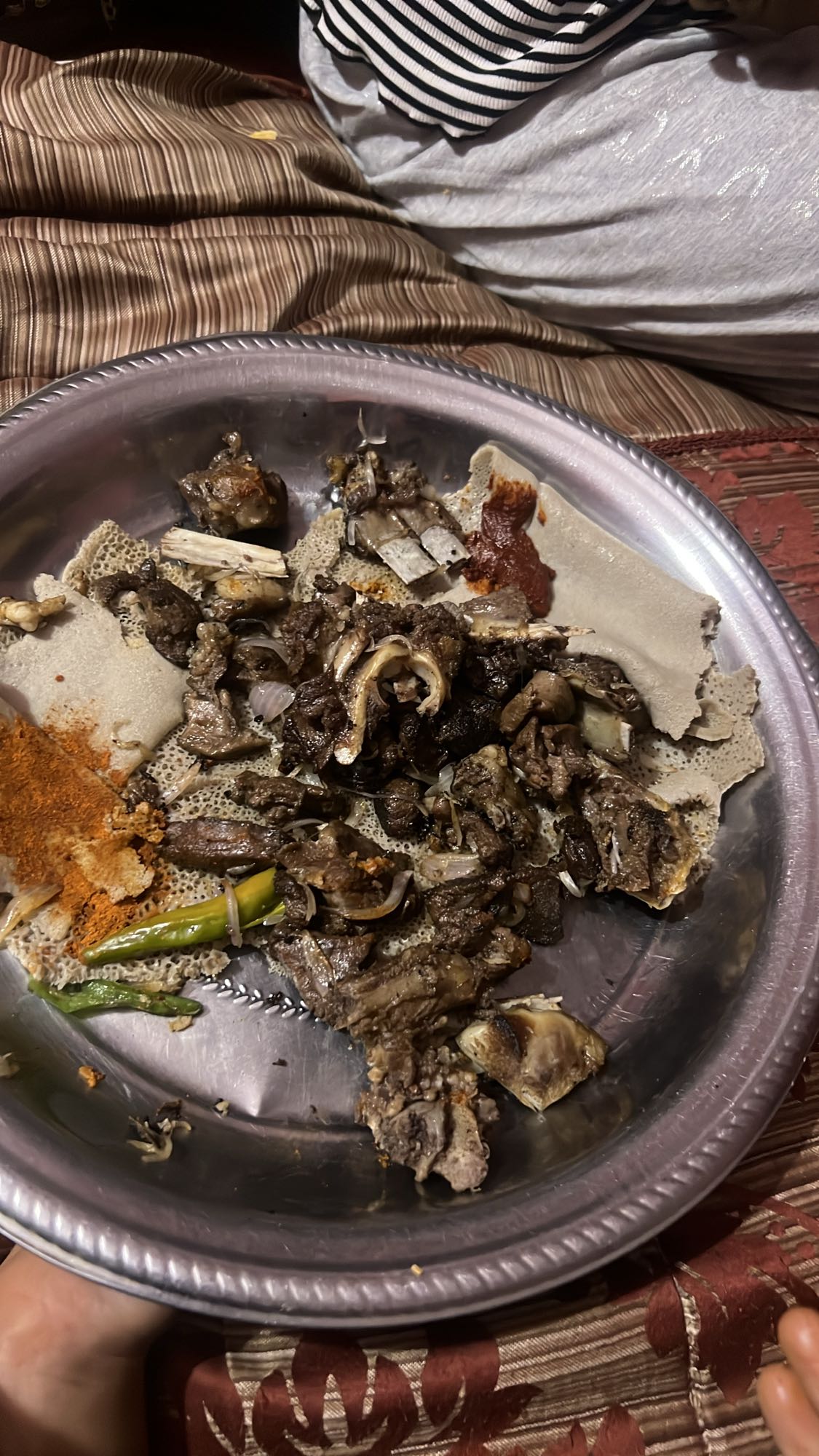 Spiced Lamb with Injera