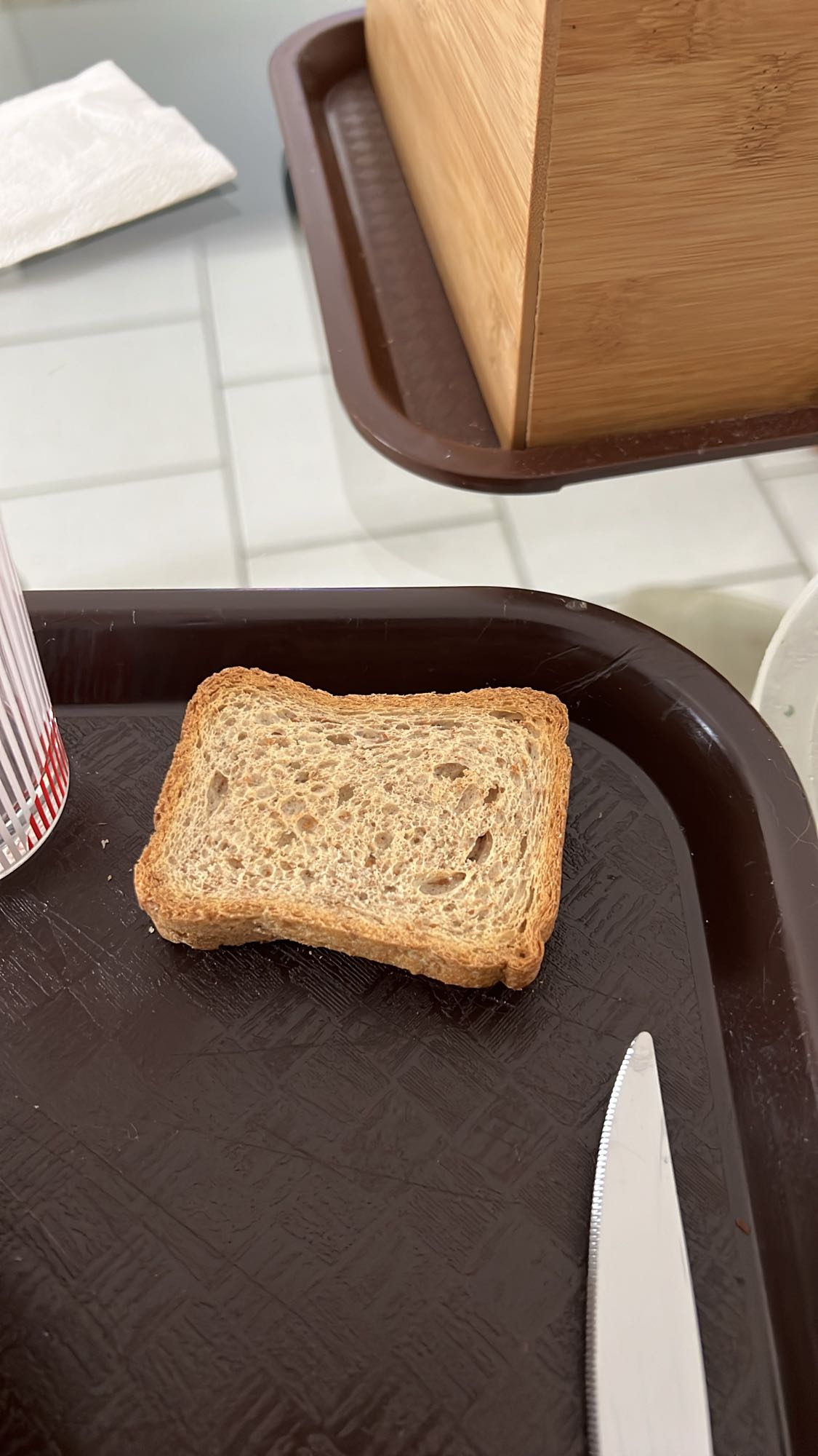 Tartine de pain complet