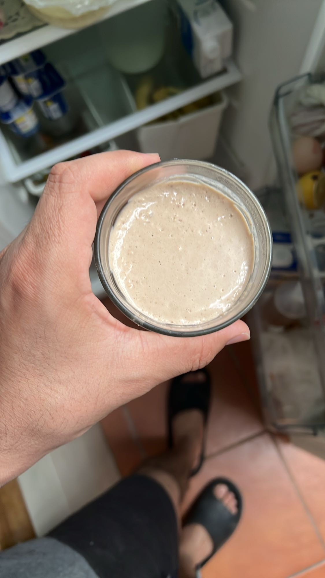 batido de plátano y avena