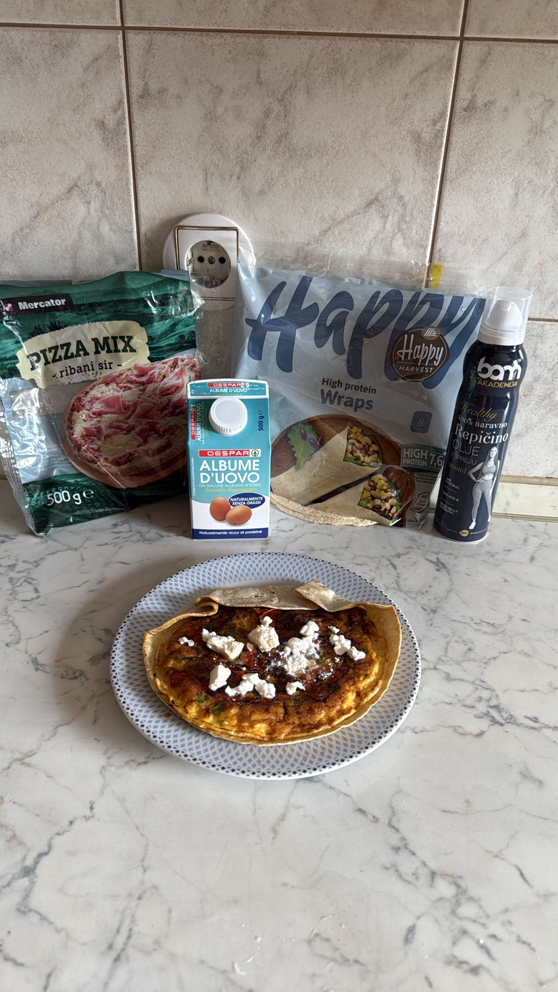 Egg White Wrap Pizza