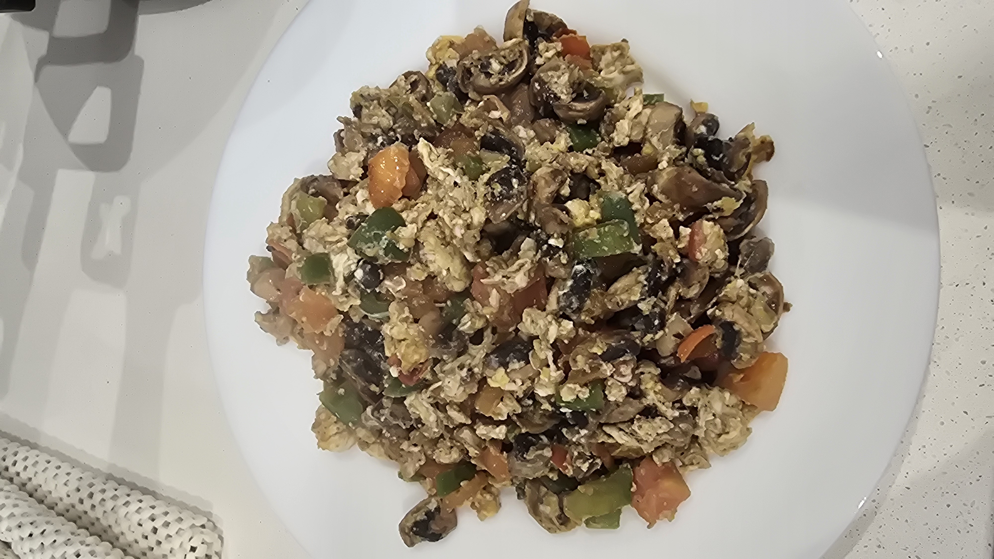 Veggie Mushroom Scramble