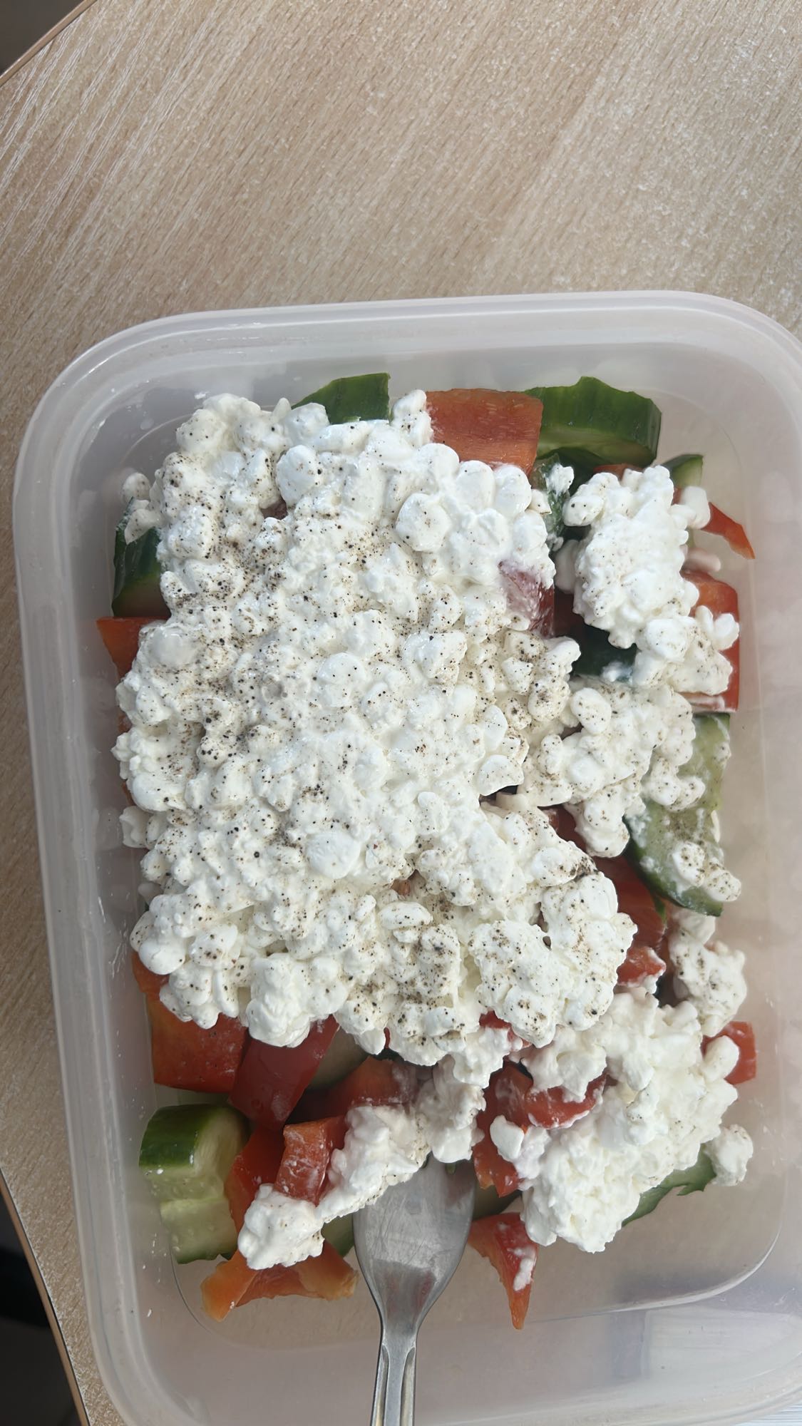 Twaróg z warzywami