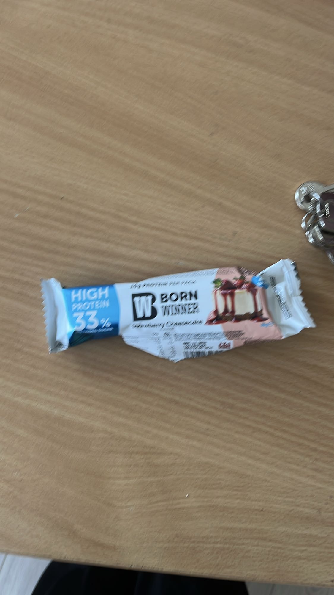 Baton proteic cheesecake