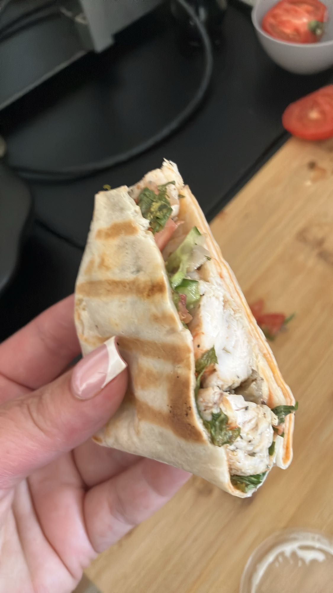 Grillowana tortilla z kurczakiem