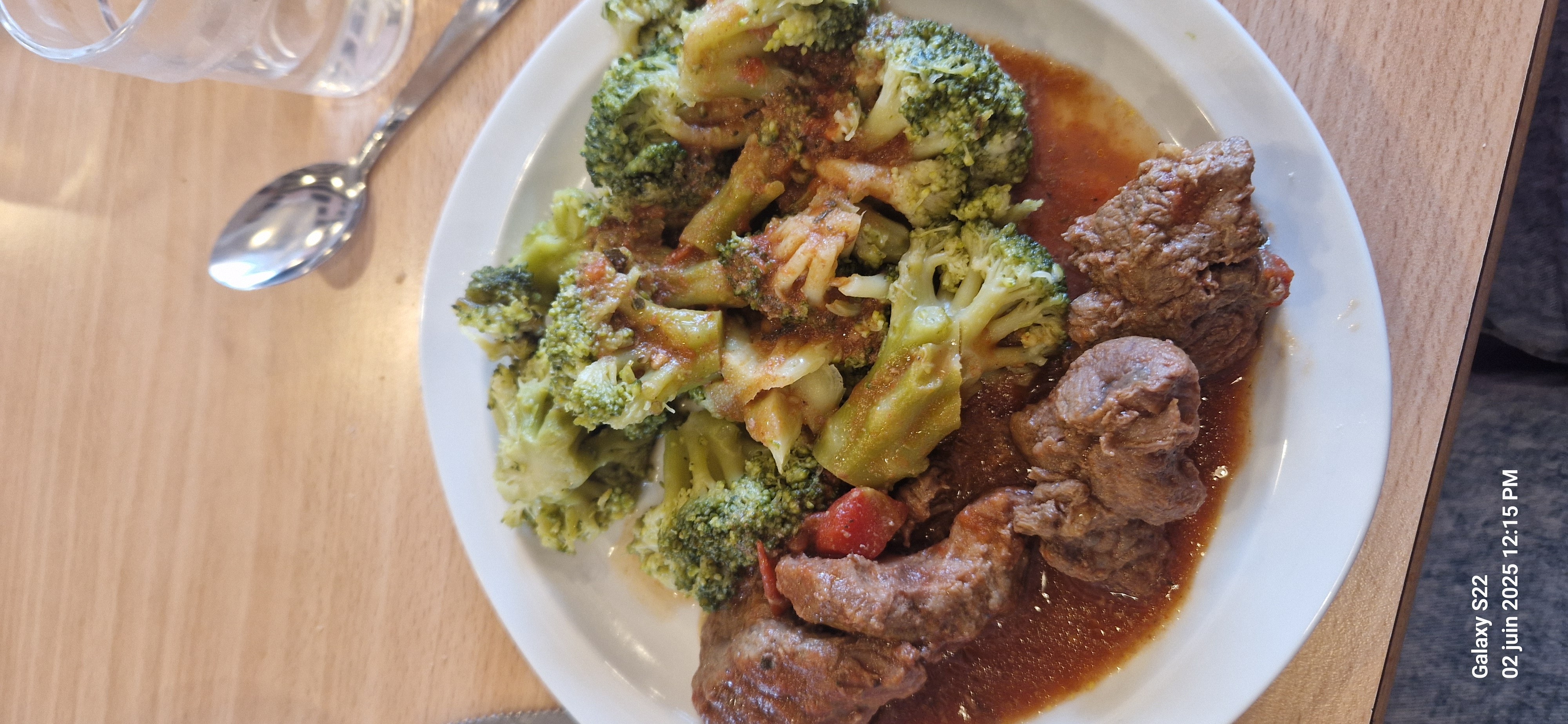 Boeuf mijoté et brocoli