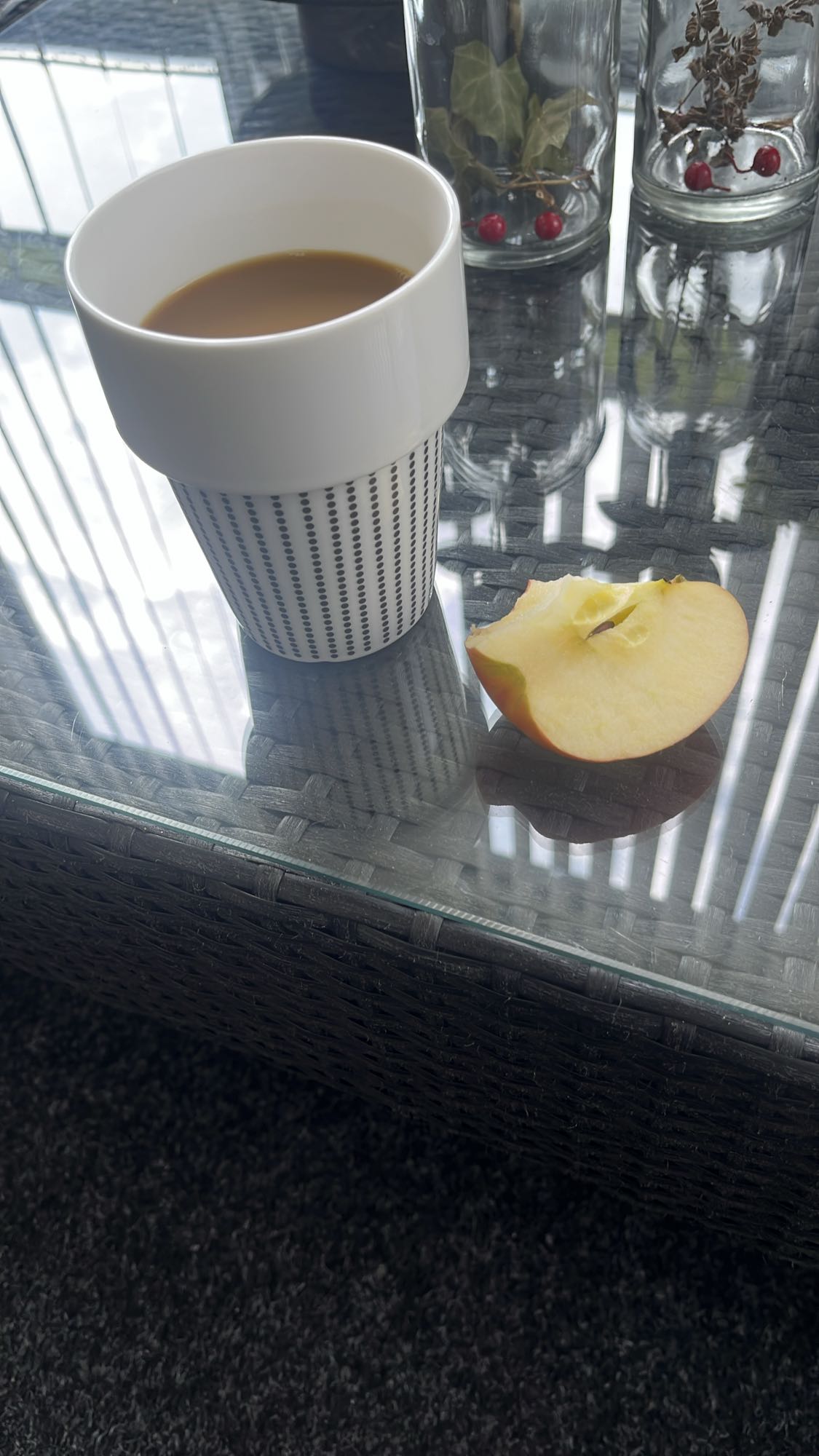 Kaffe och äpple