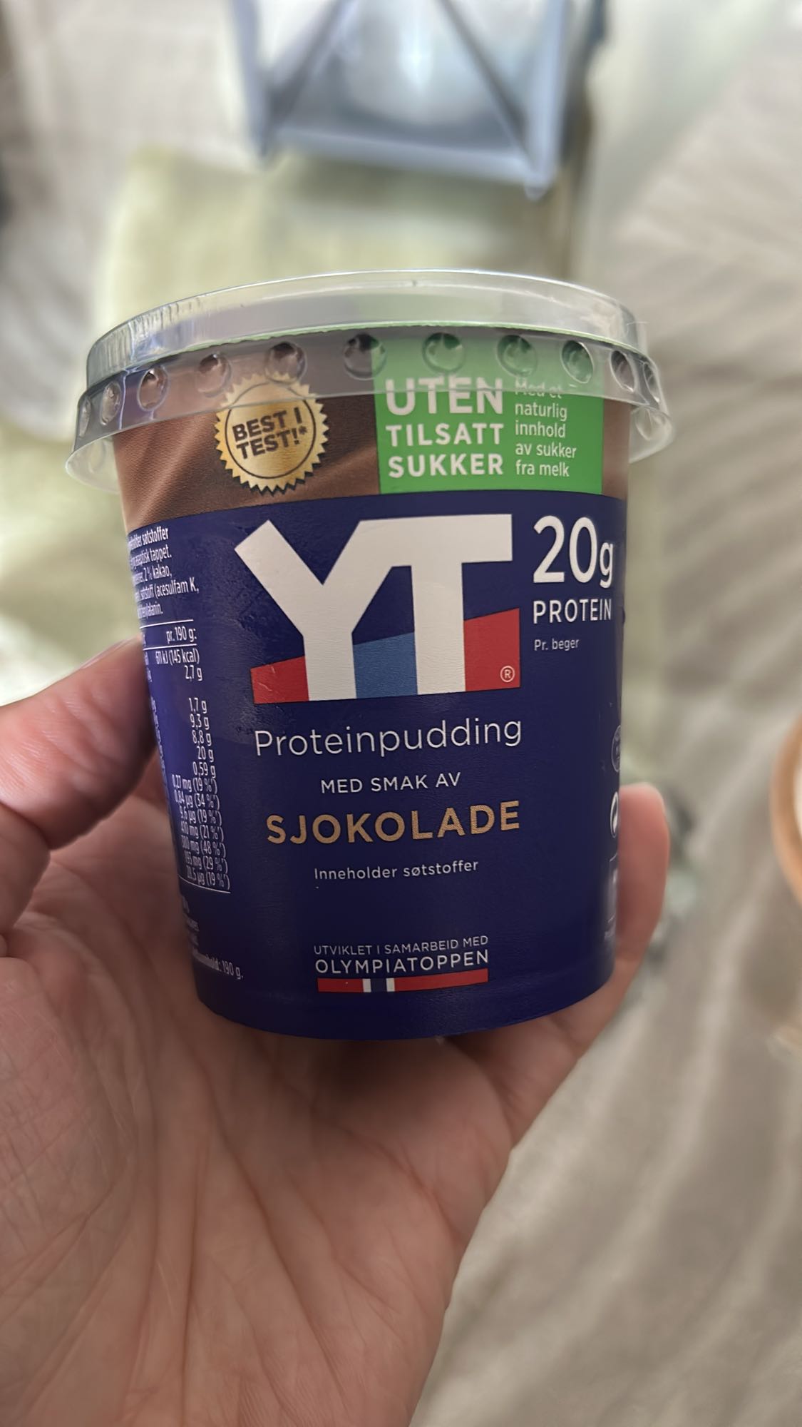 Sjokolade proteinpudding