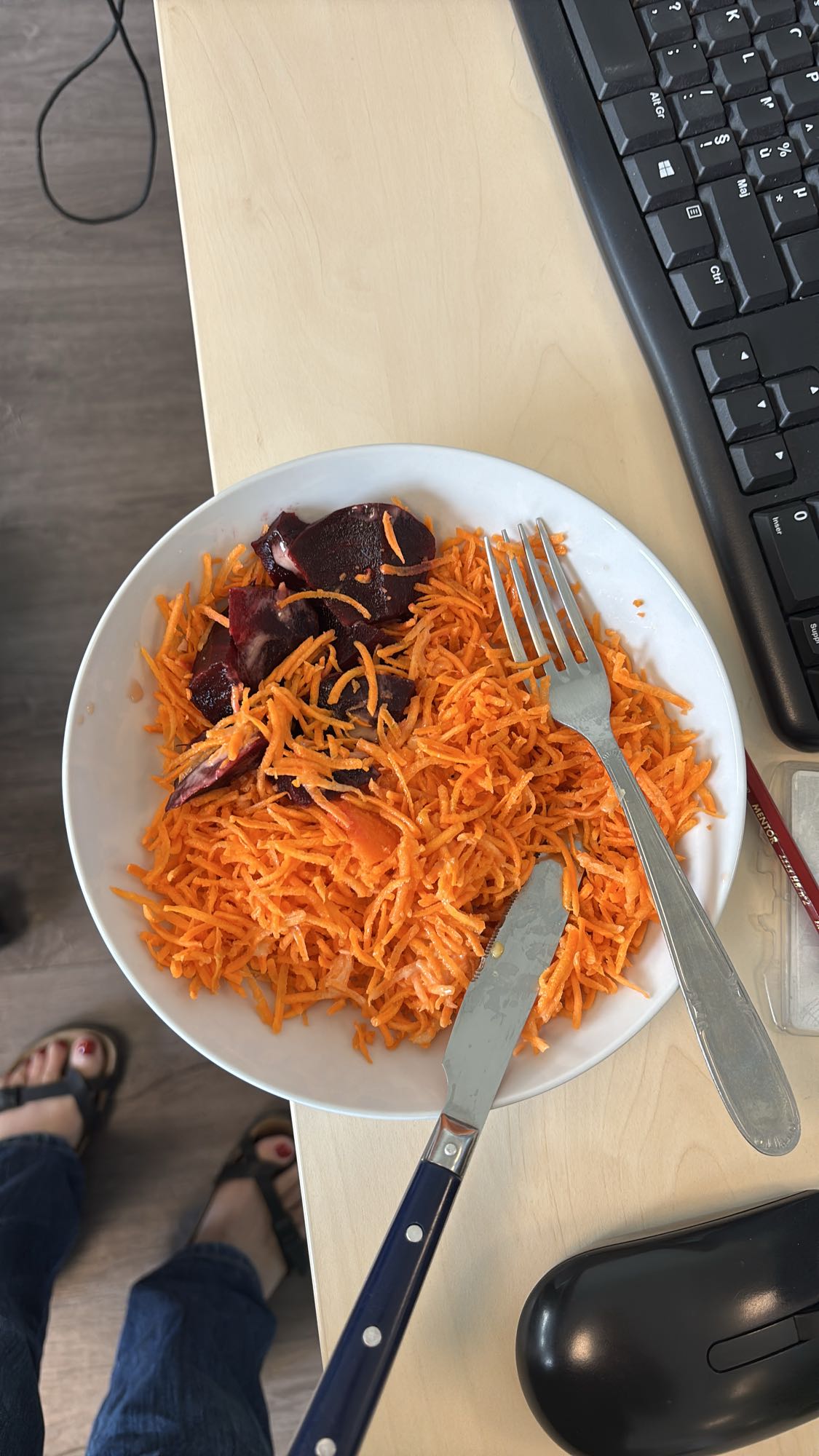 Salade carottes et betteraves