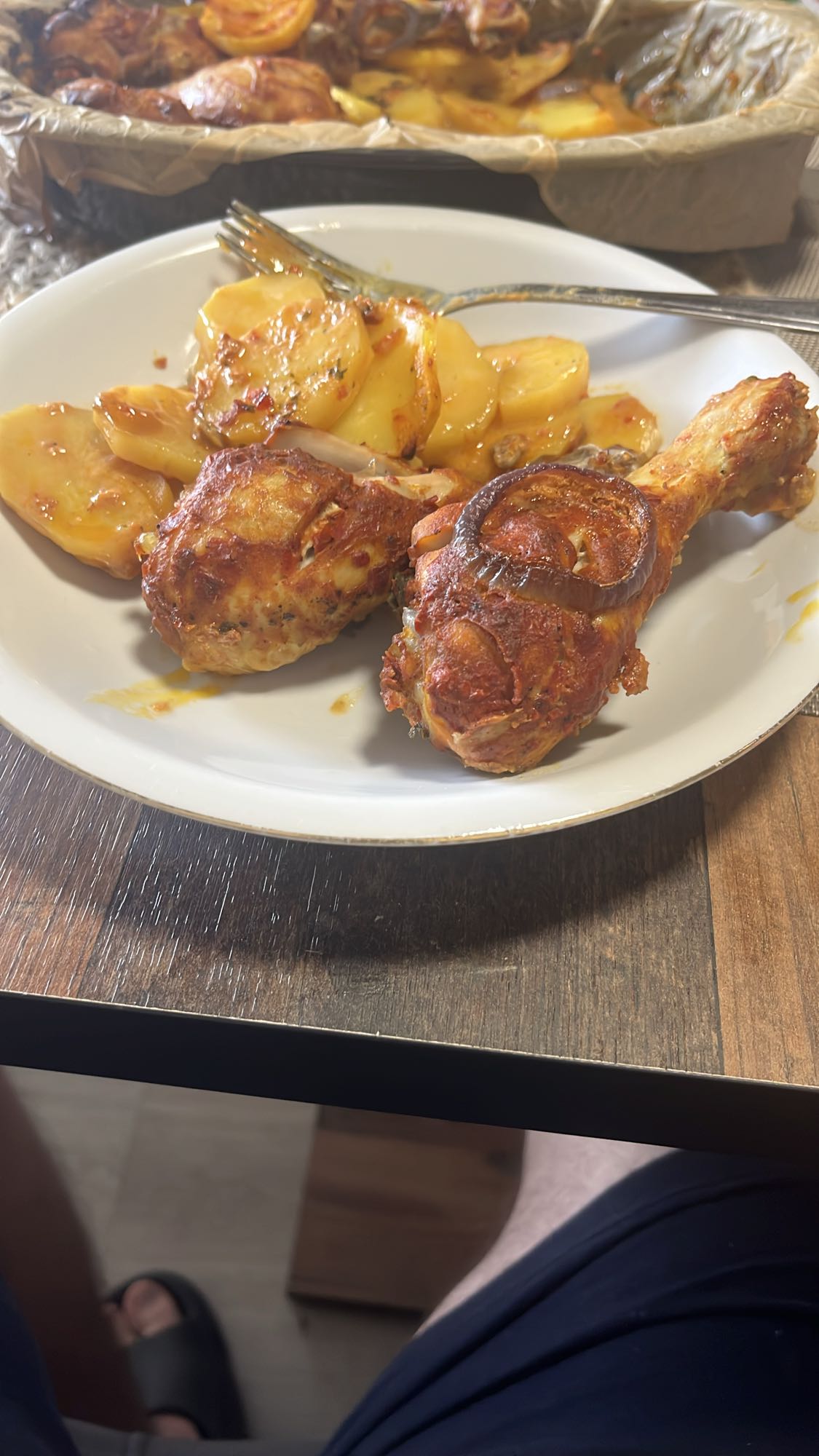 Tavuk baget ve patates