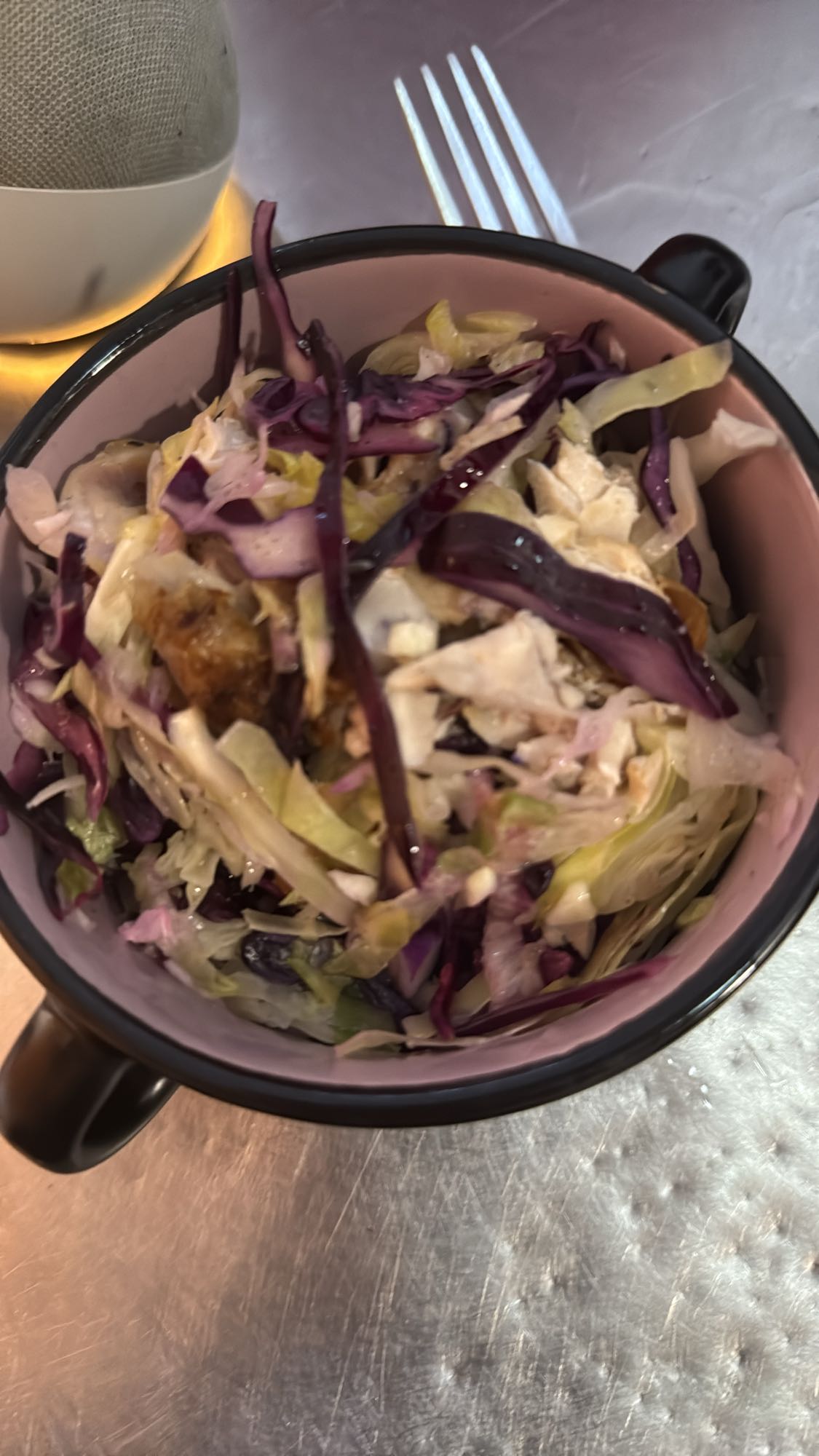 ensalada de col cremosa