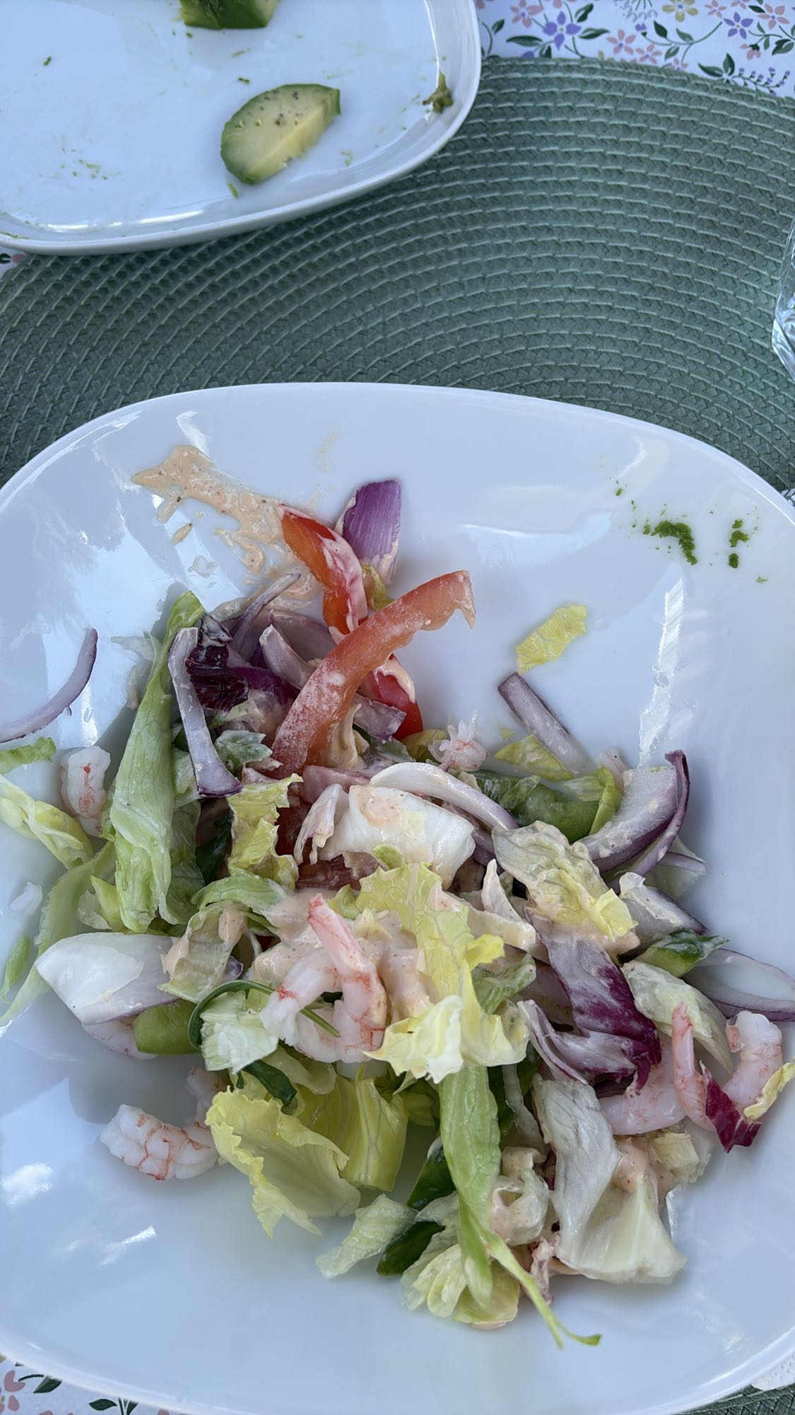 Räksallad med grönsaker