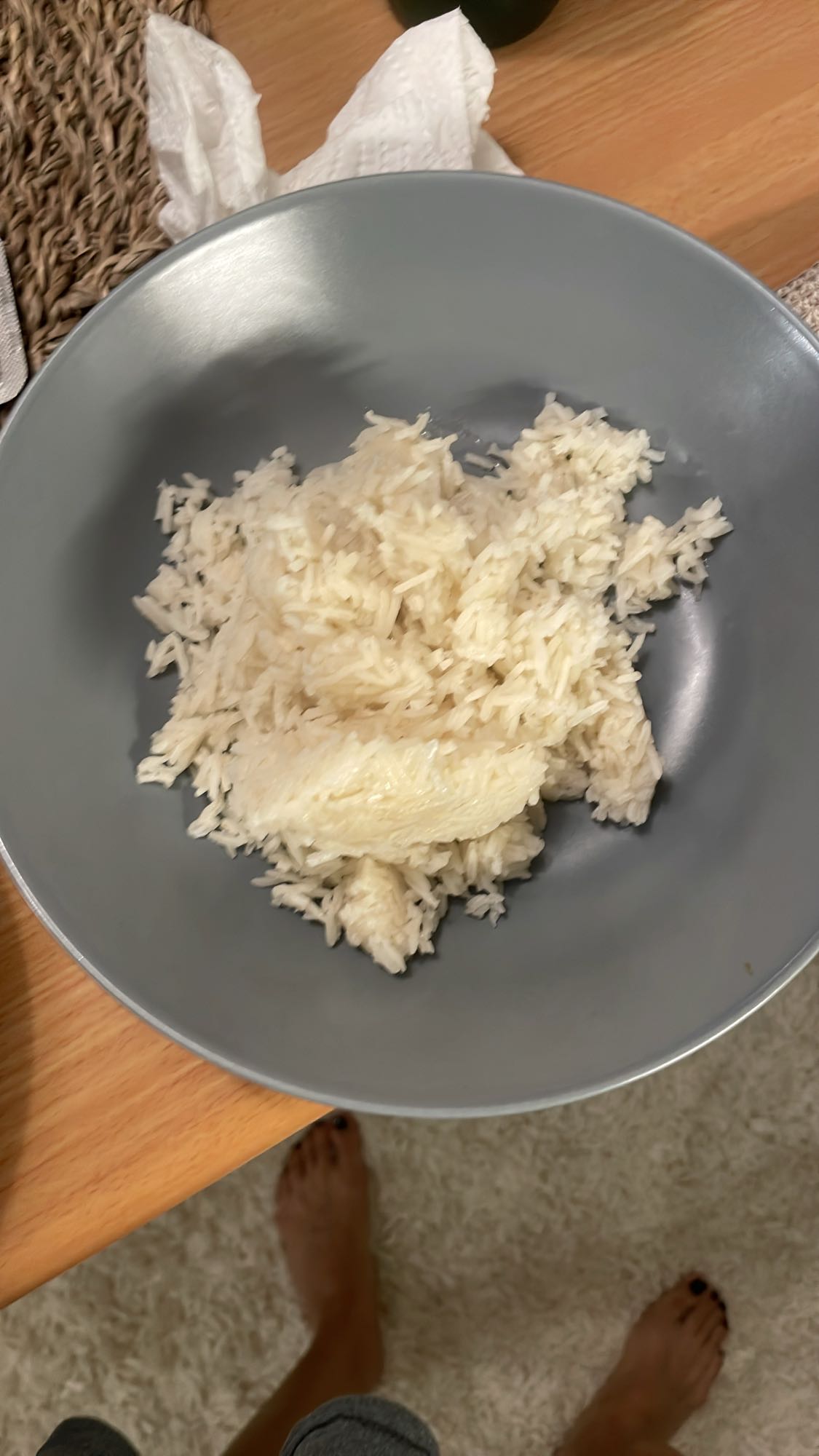 Plain white rice