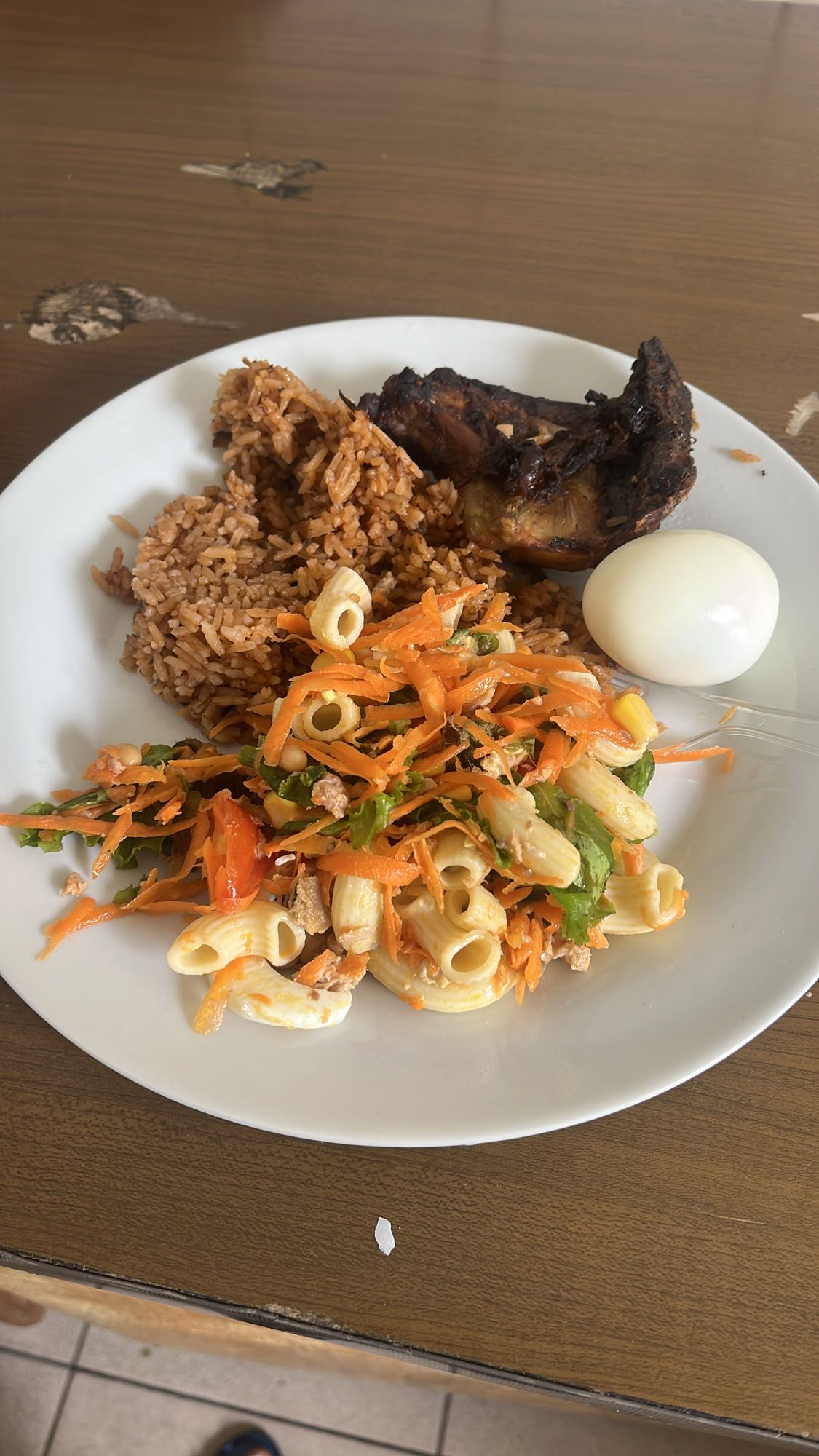 Rice, Chicken & Salad Plate