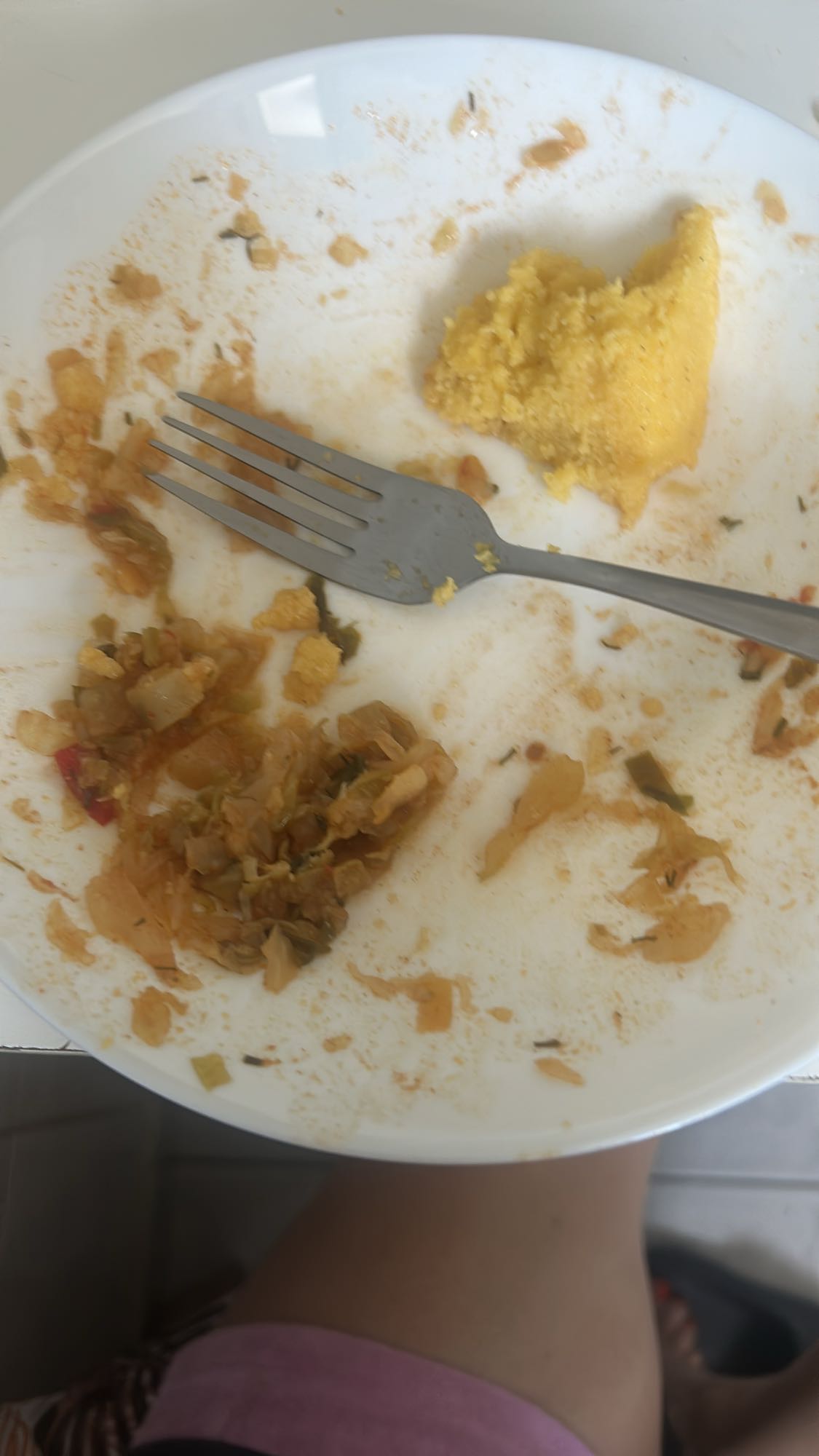 Mămăligă cu tocăniță de legume