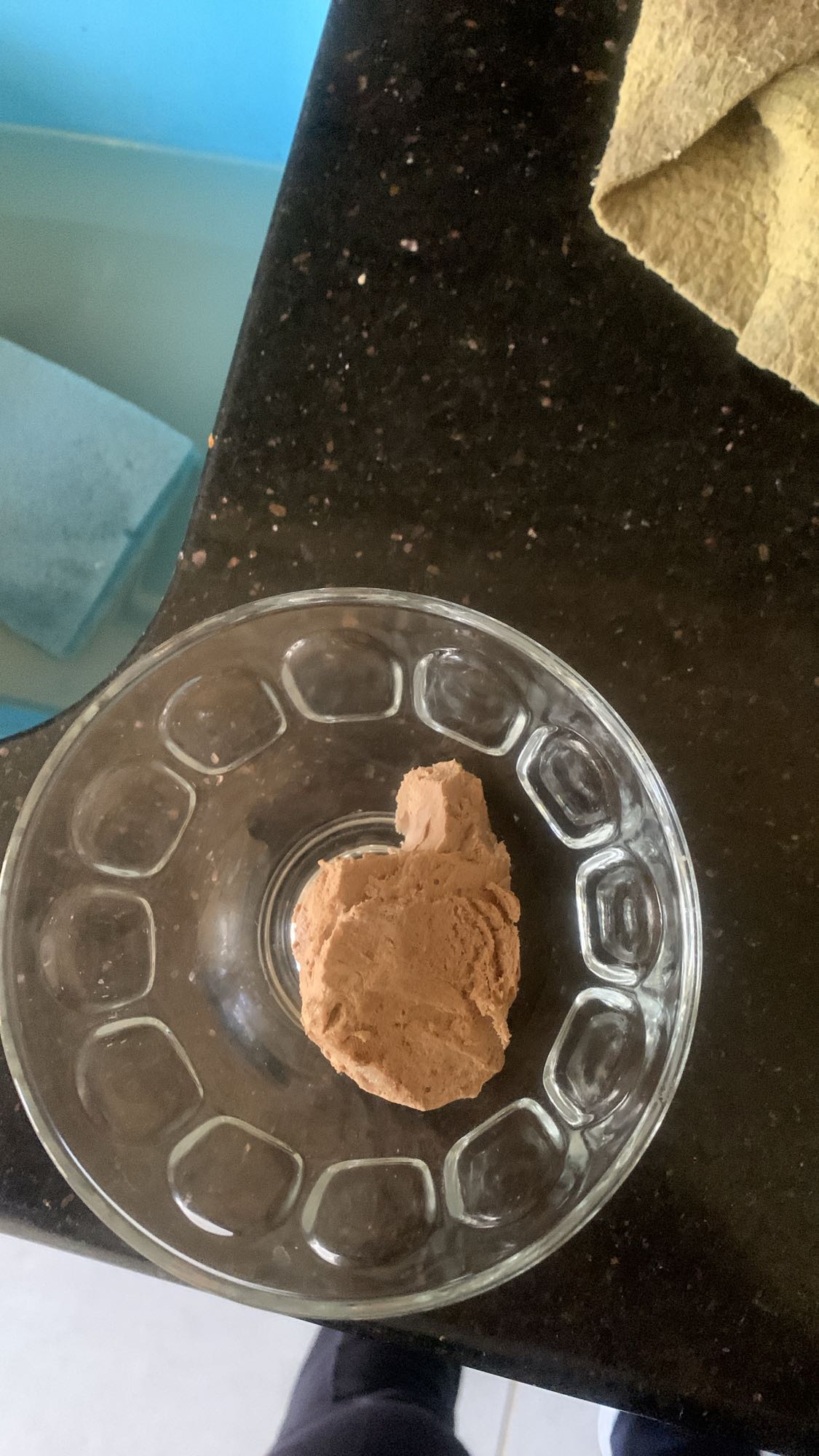 Chocolate ice cream scoop