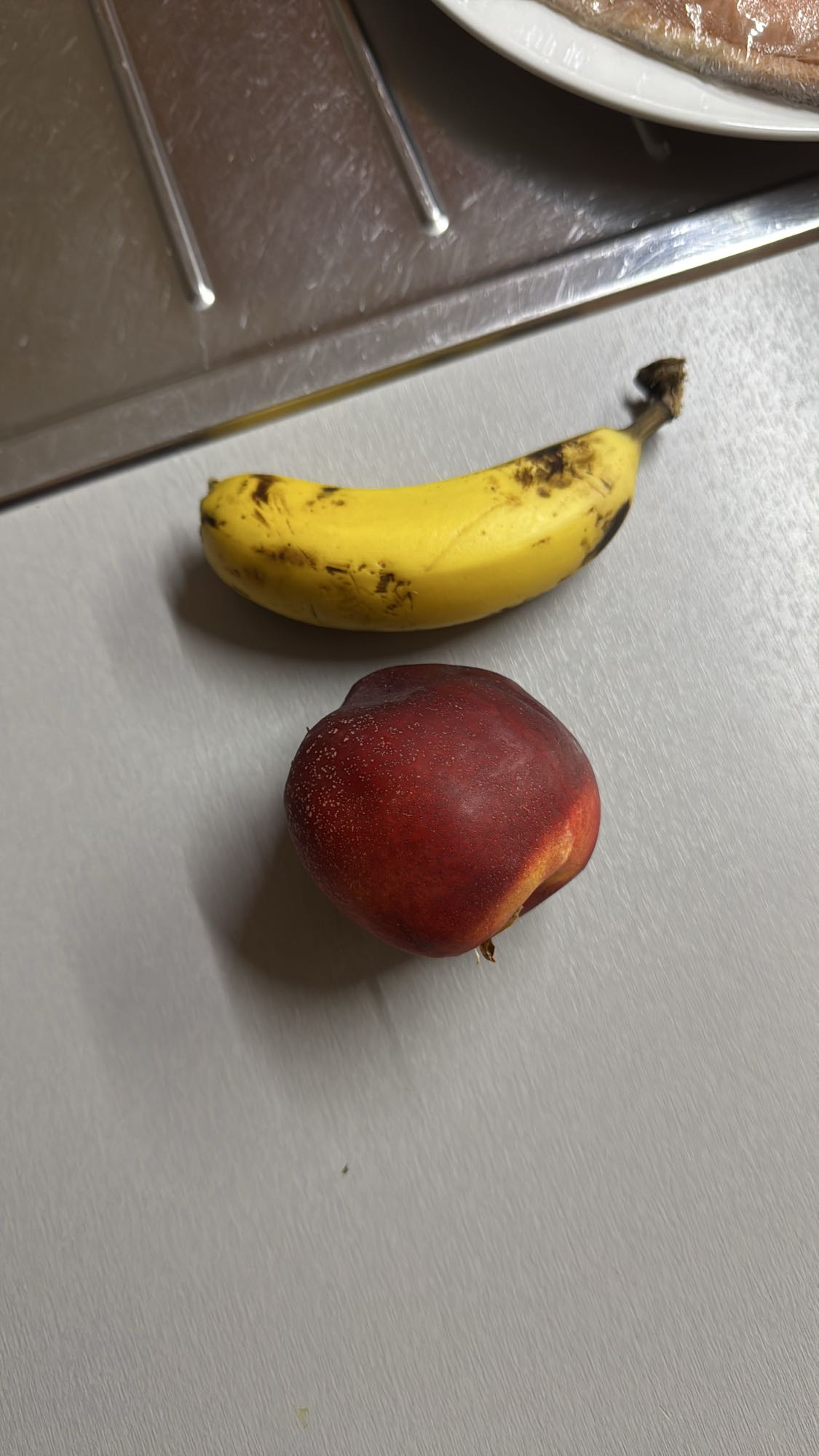 Plátano y nectarina