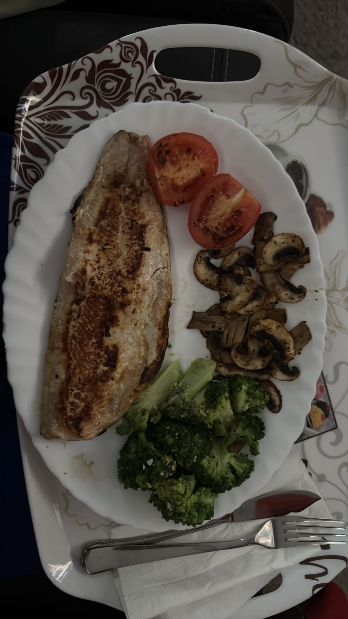 Pescado con verduras