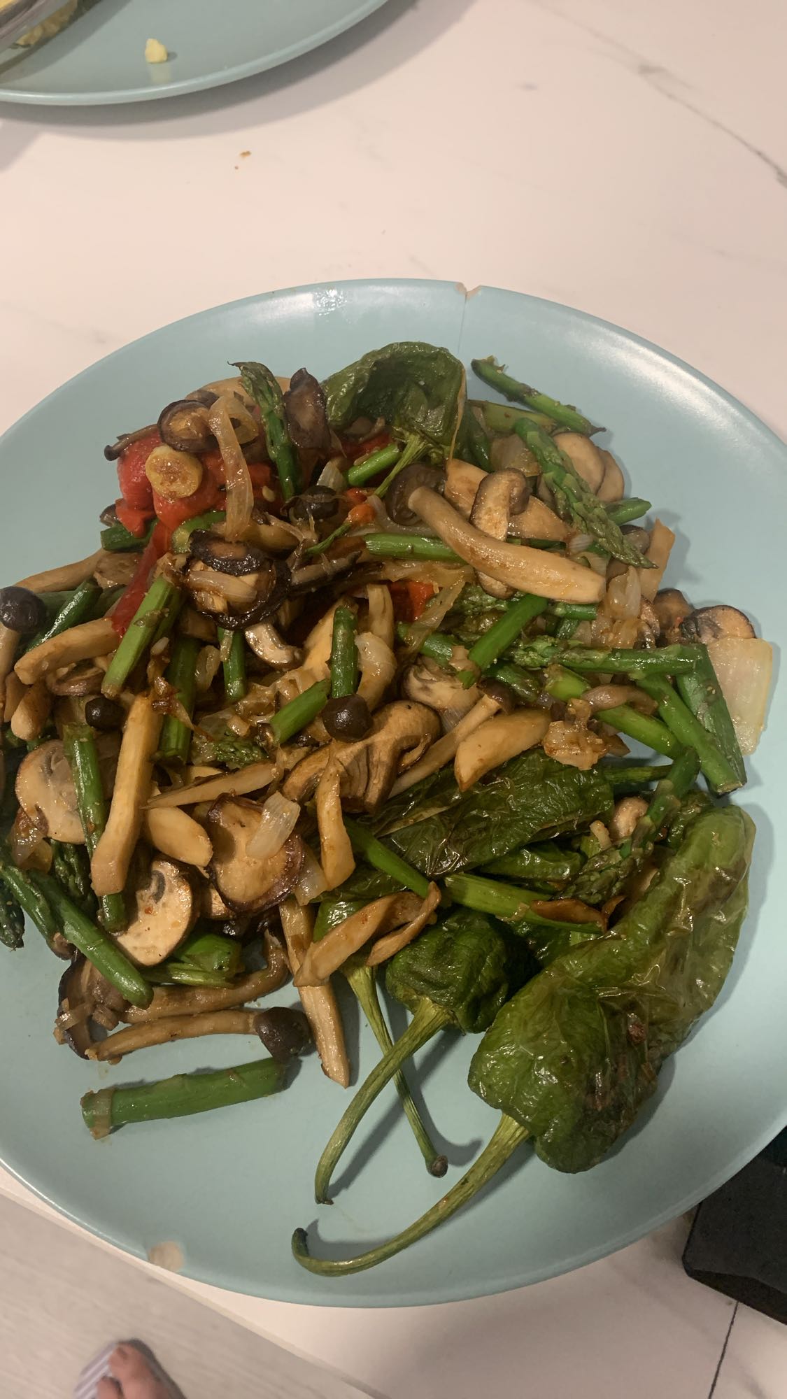 Salteado de verduras