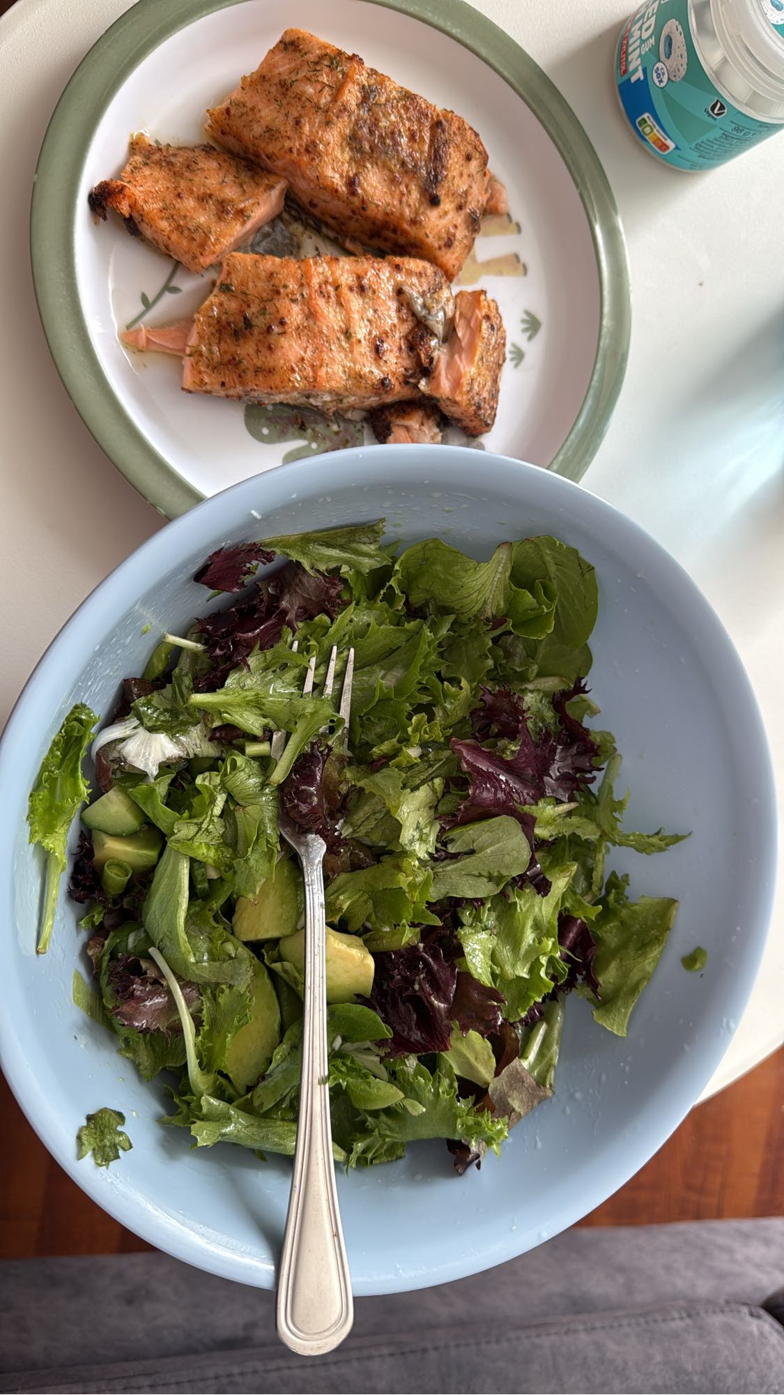 Zalm met groene salade