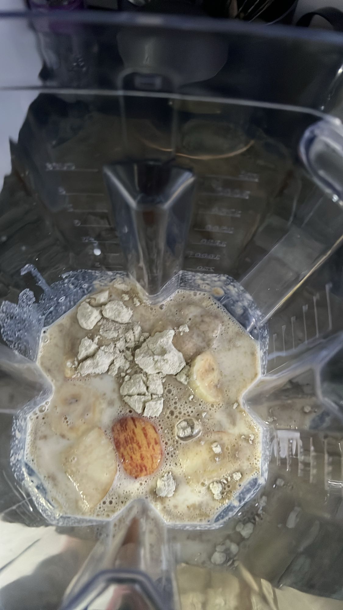 Vitamina de frutas e proteína