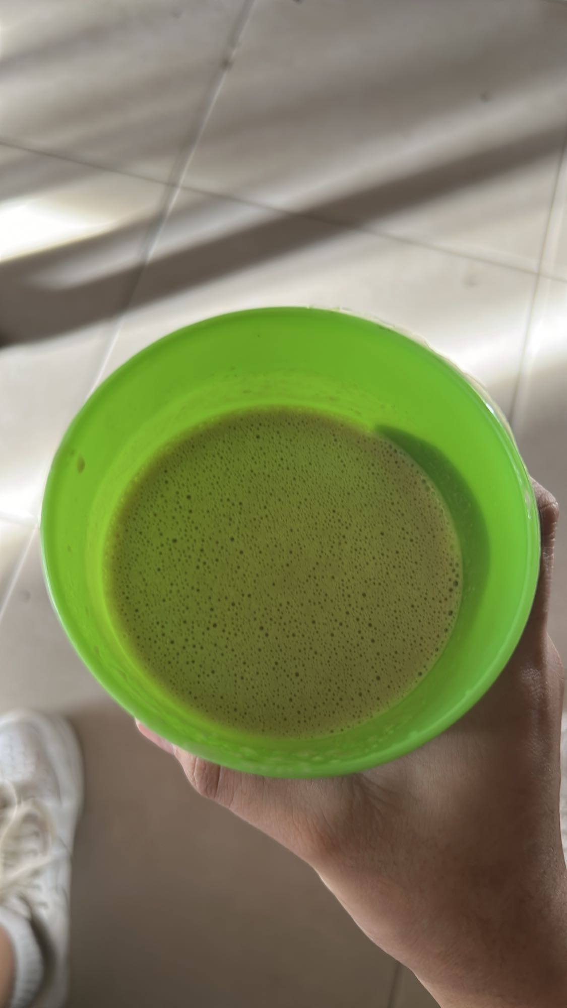 batido verde proteico
