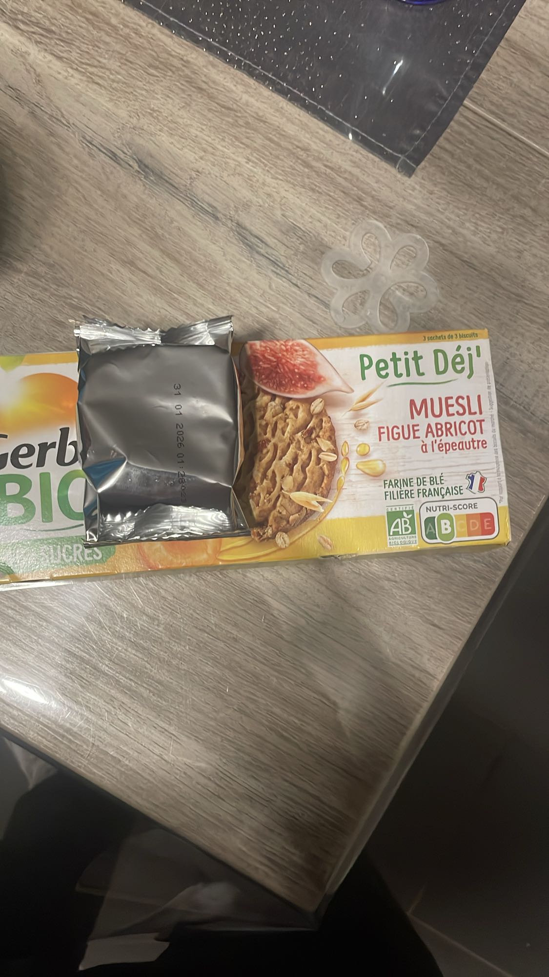 Biscuit muesli figue abricot