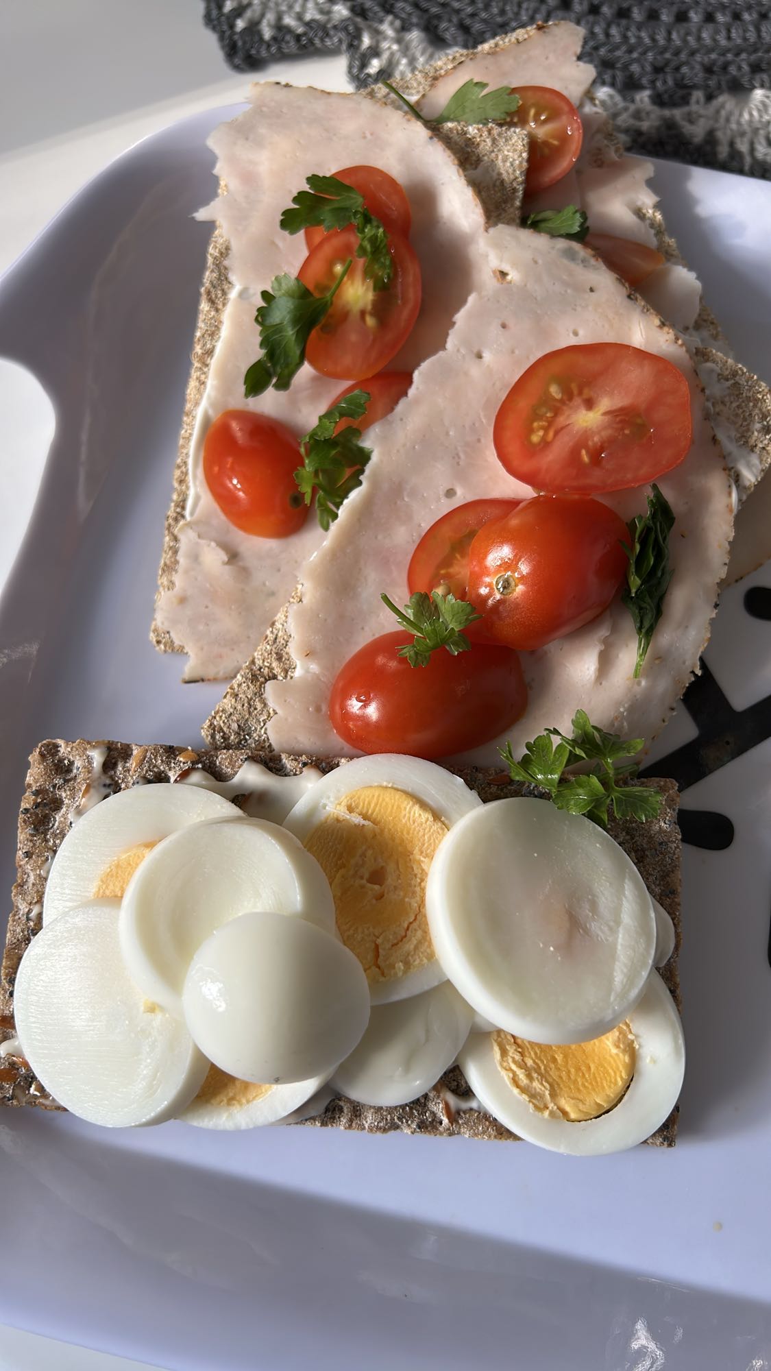 Knäckebröd med pålägg