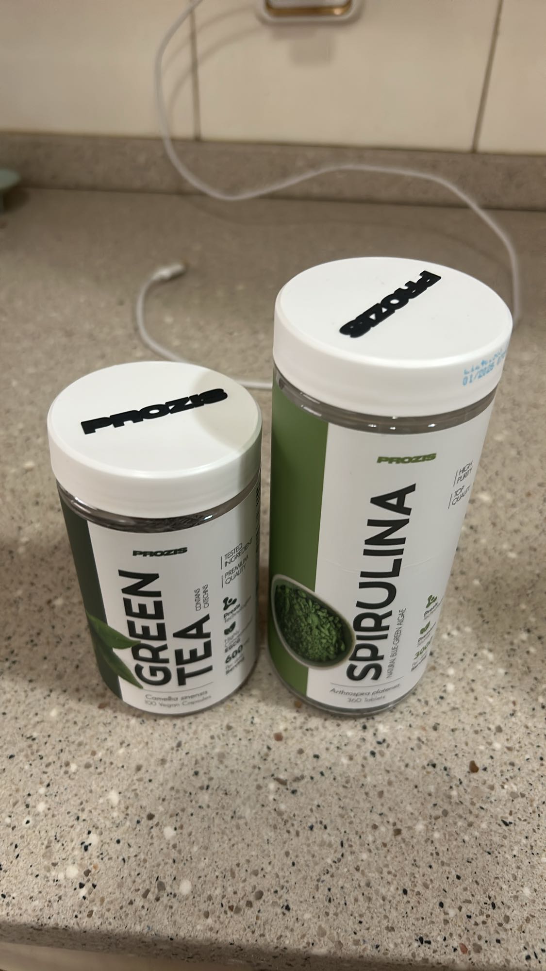 Té verde y espirulina