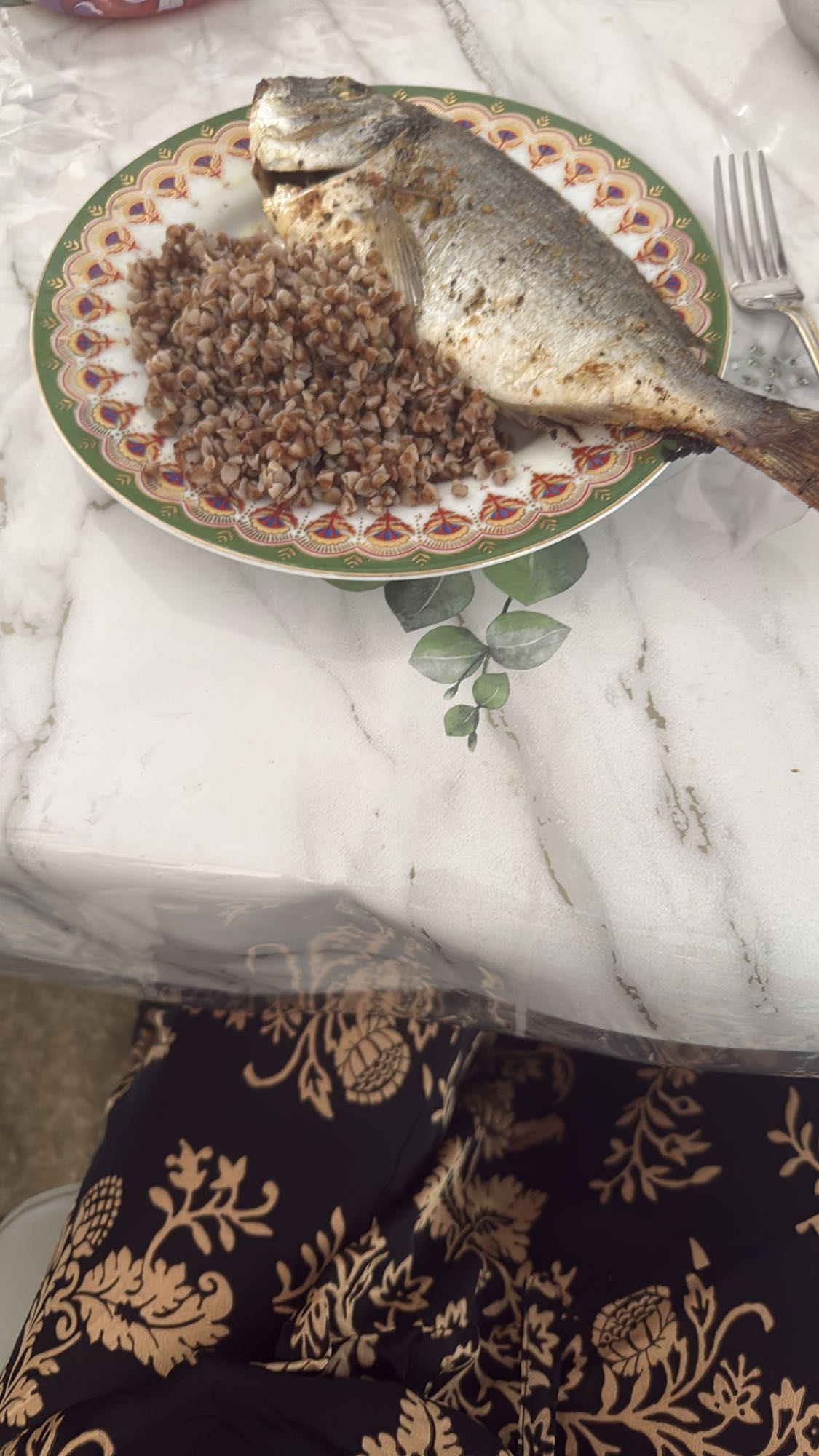 Рыба с гречкой