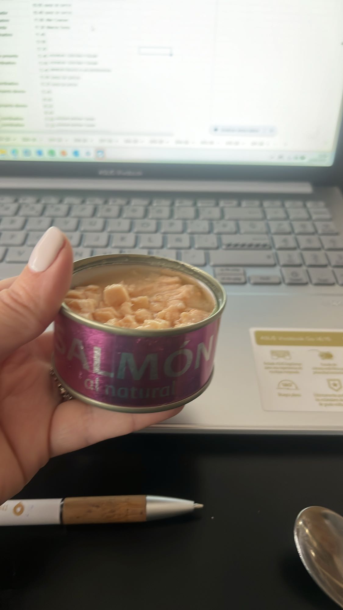 Salmón en lata natural