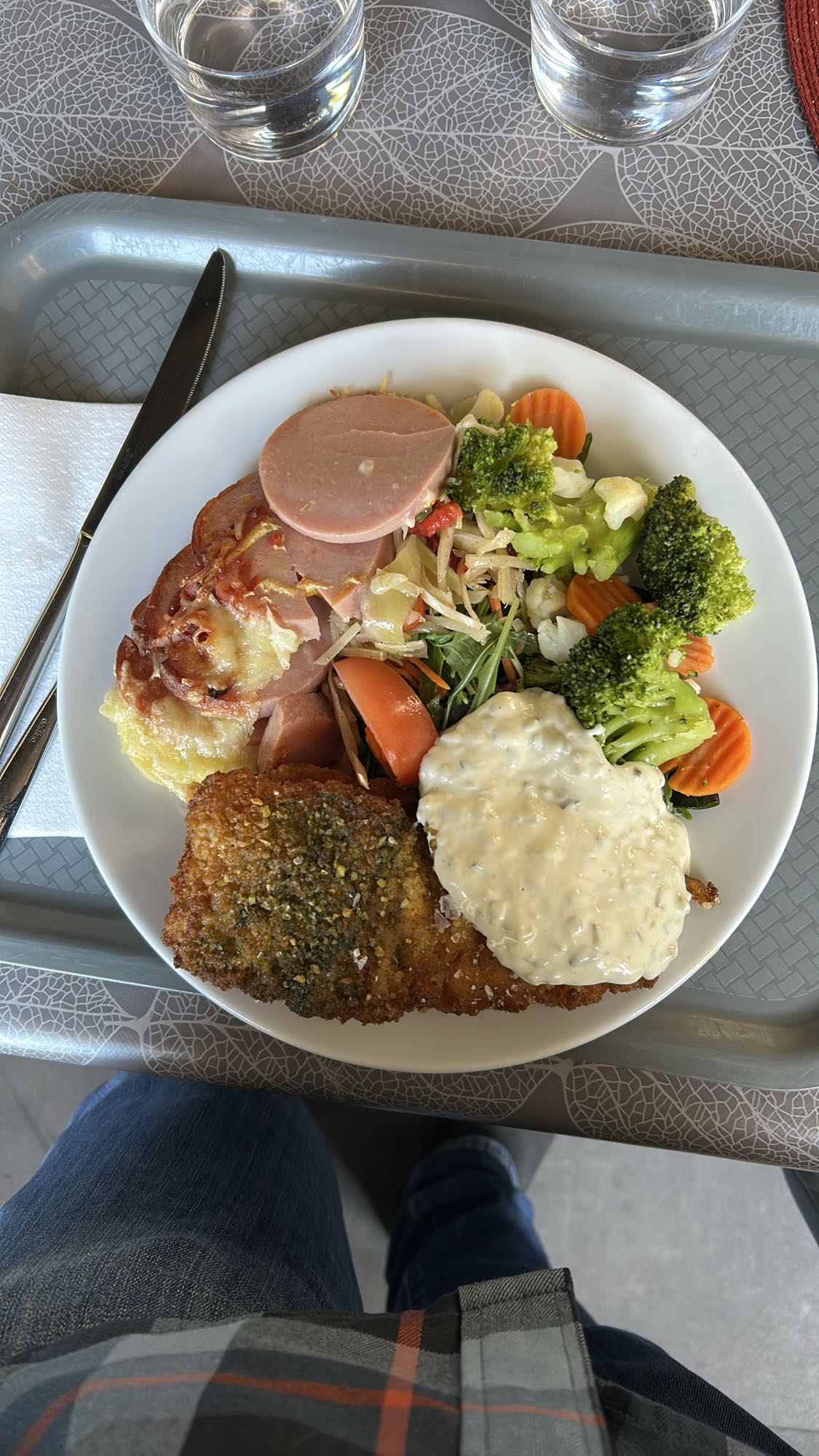 Schnitzel med grönsaker